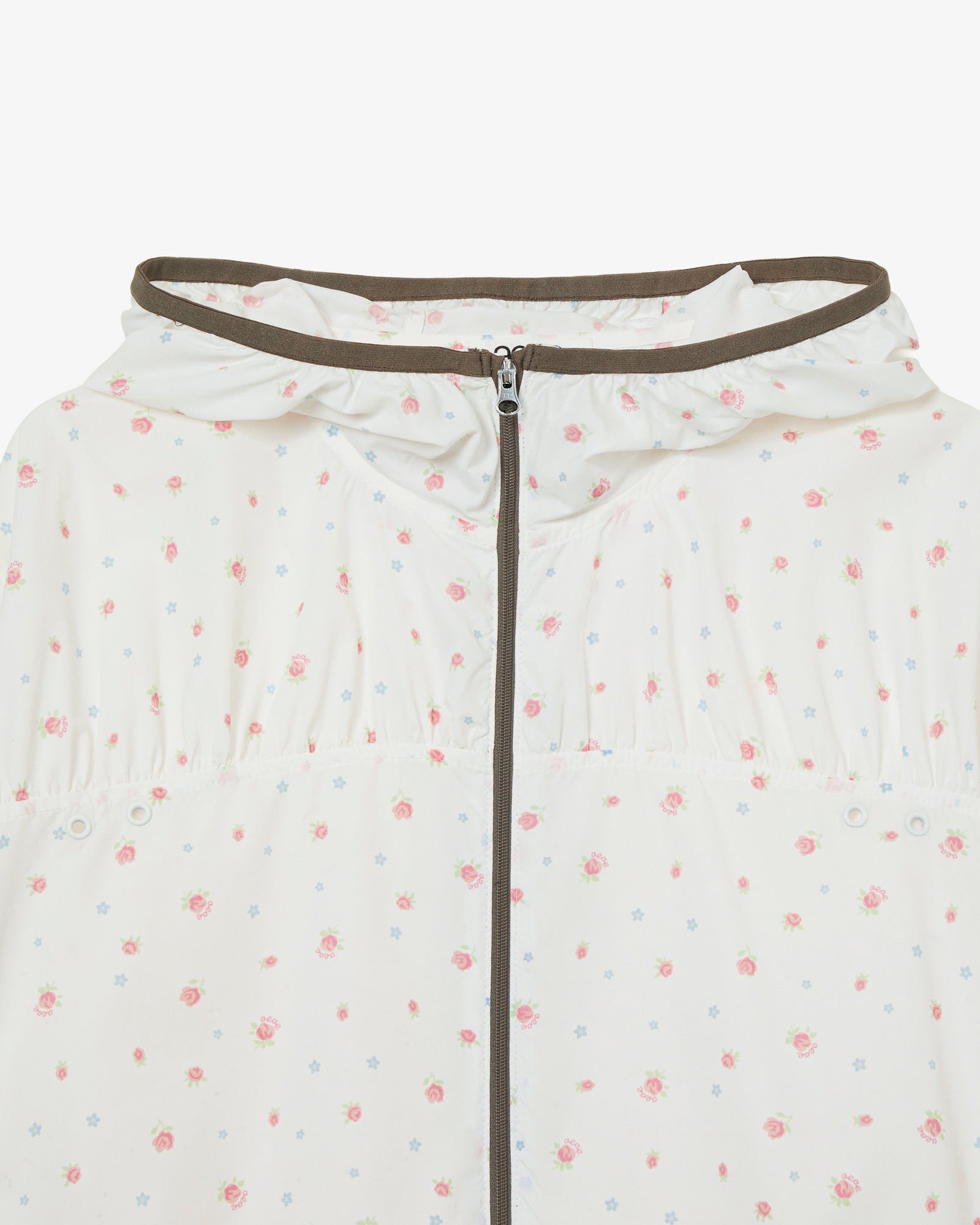 FLOWER WINDBREAKER JACKET [WHITE]