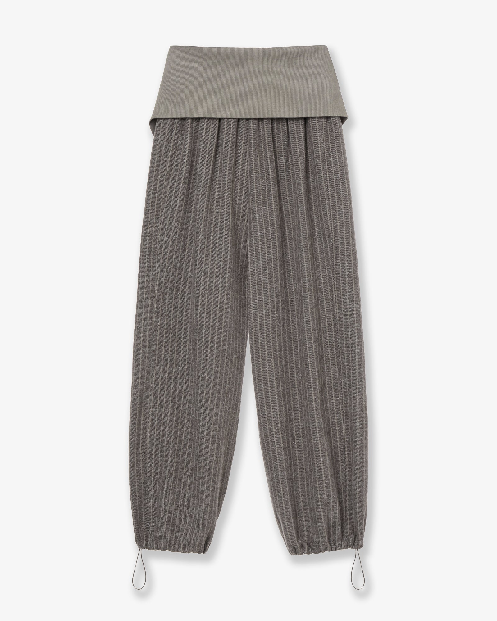 FOLDED EASY PANTS [BEIGE]
