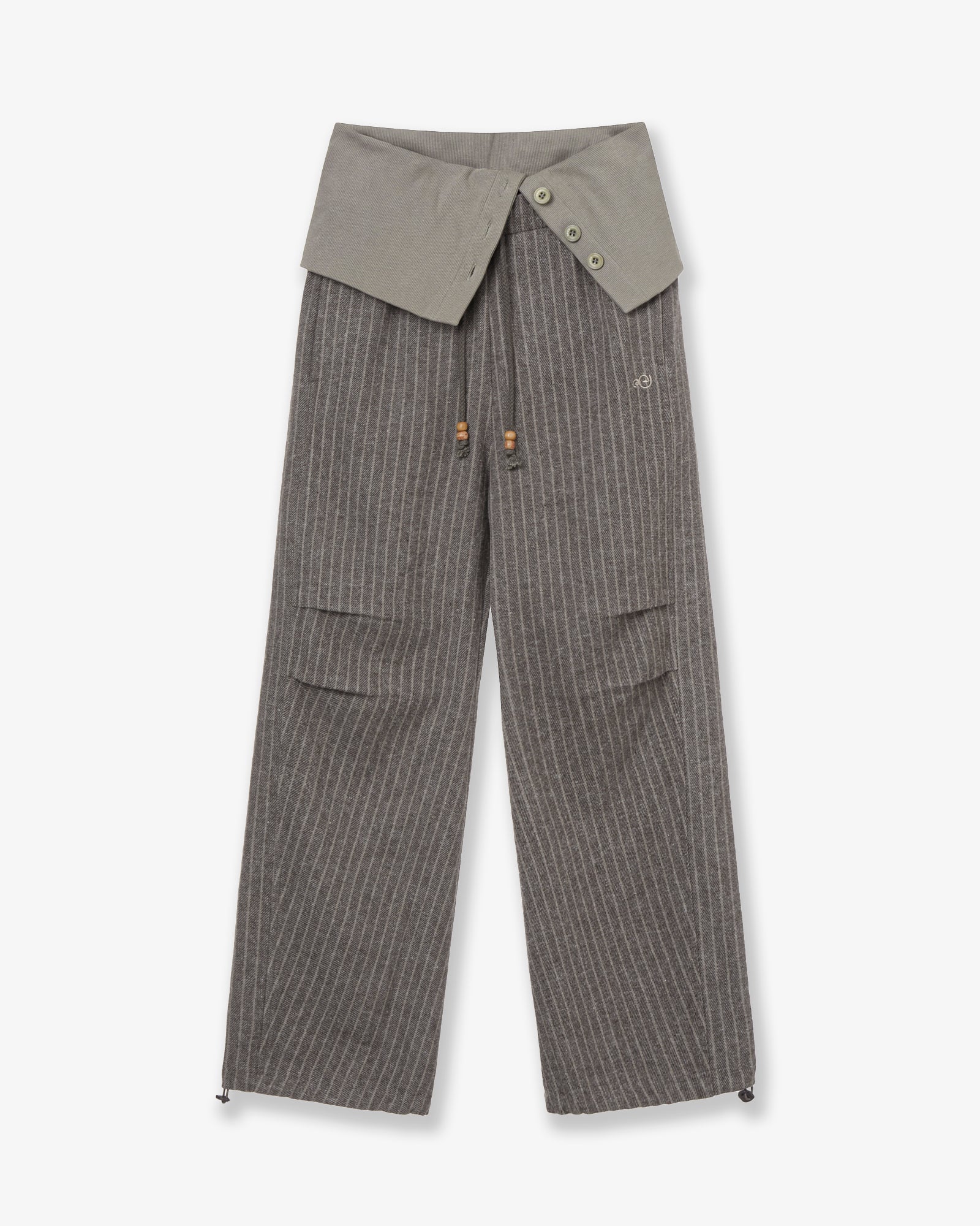 FOLDED EASY PANTS [BEIGE]