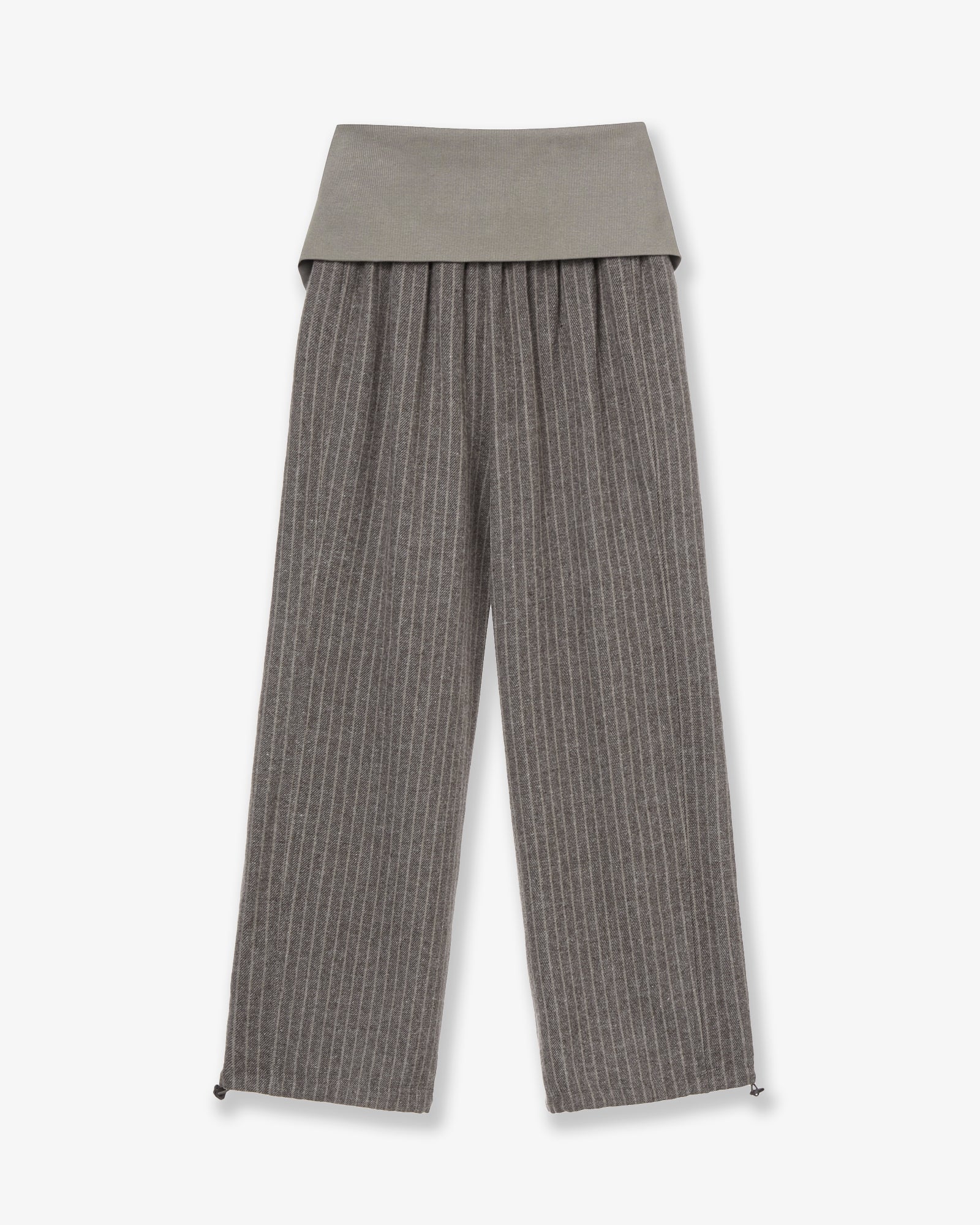 FOLDED EASY PANTS [BEIGE]