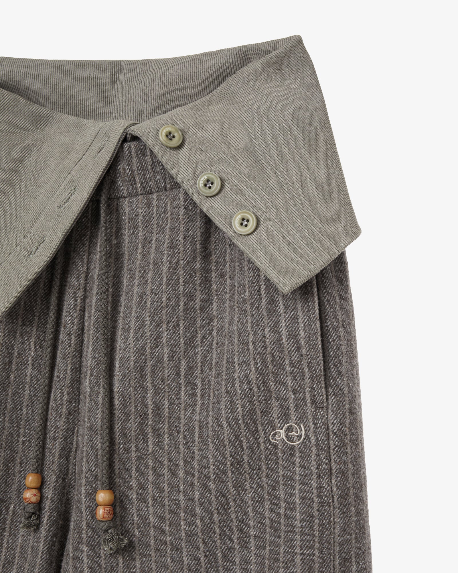 FOLDED EASY PANTS [BEIGE]