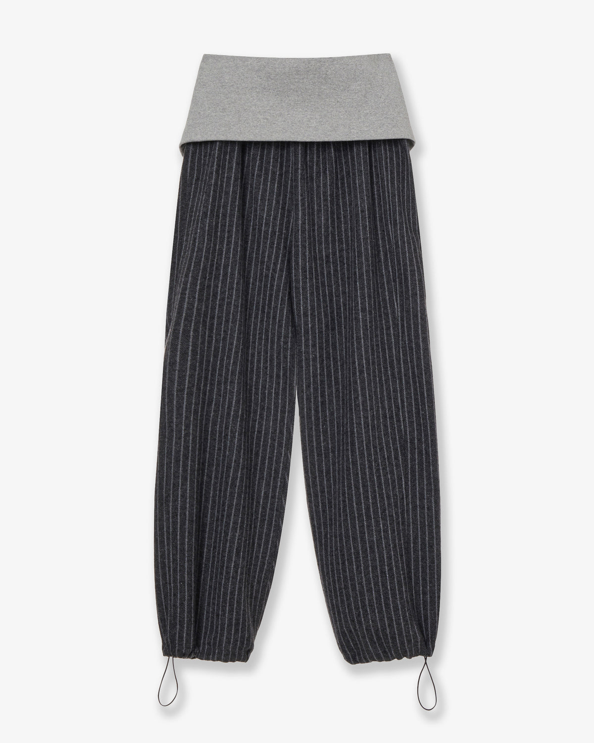 FOLDED EASY PANTS [CHARCOAL]