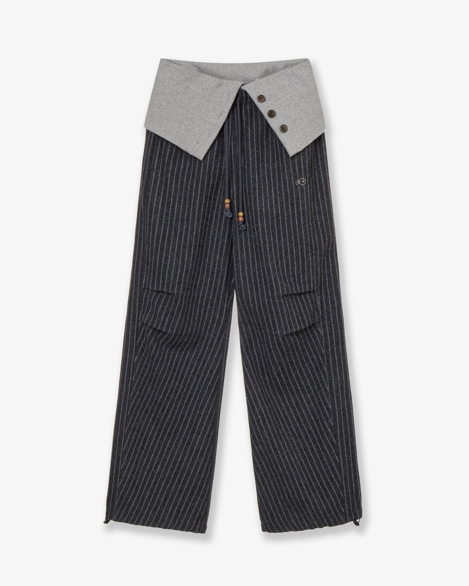 FOLDED EASY PANTS [CHARCOAL]