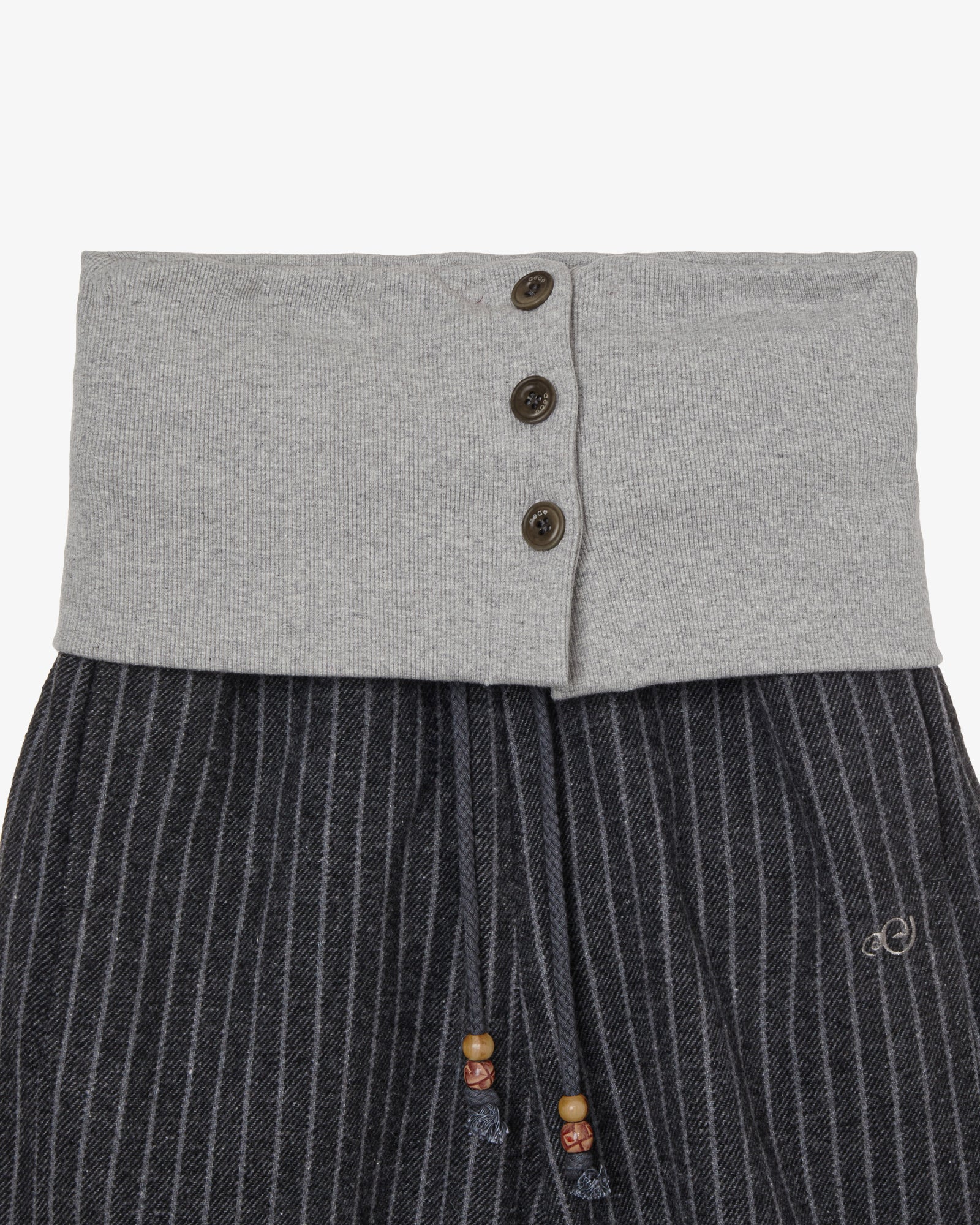 FOLDED EASY PANTS [CHARCOAL]