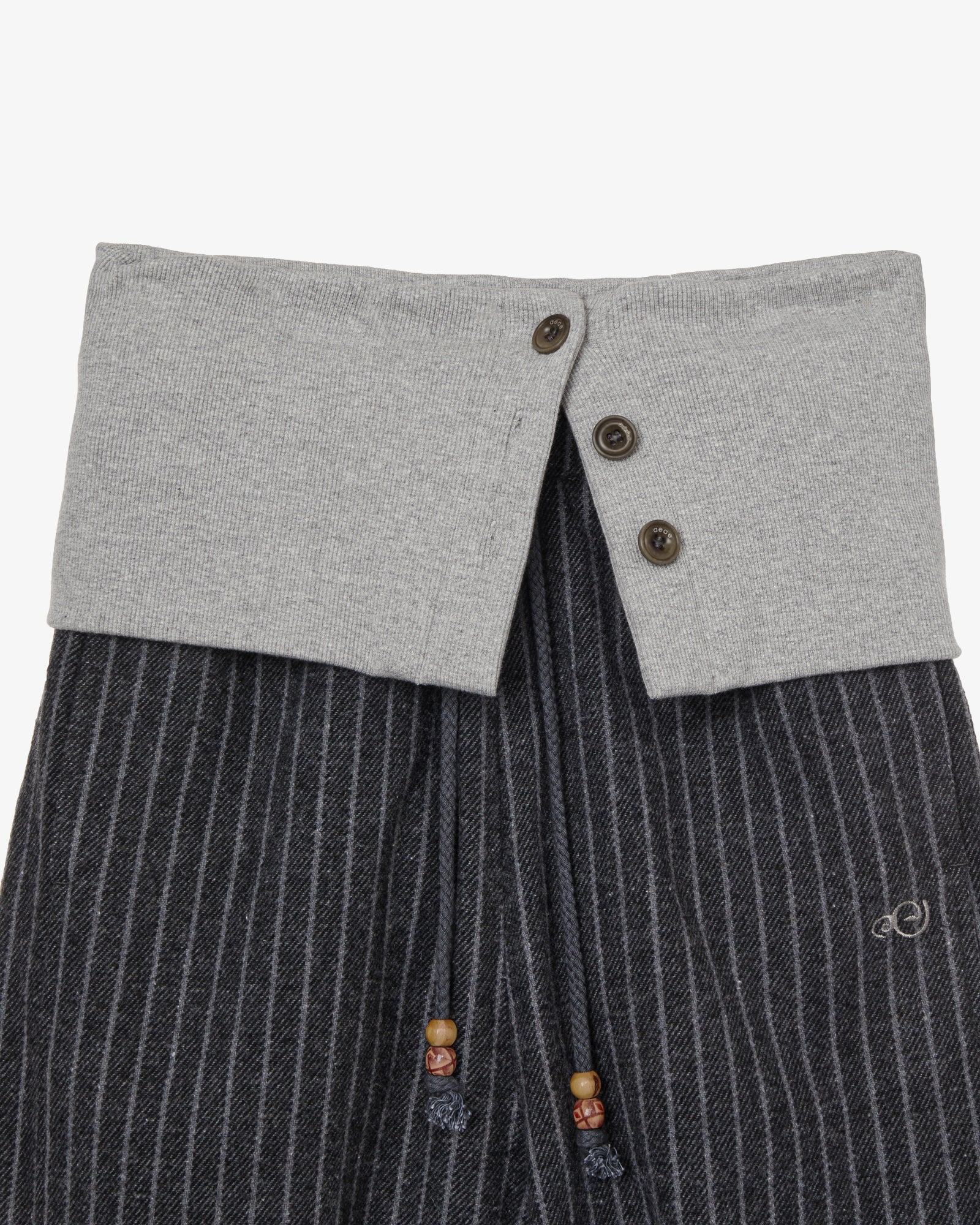 FOLDED EASY PANTS [CHARCOAL]