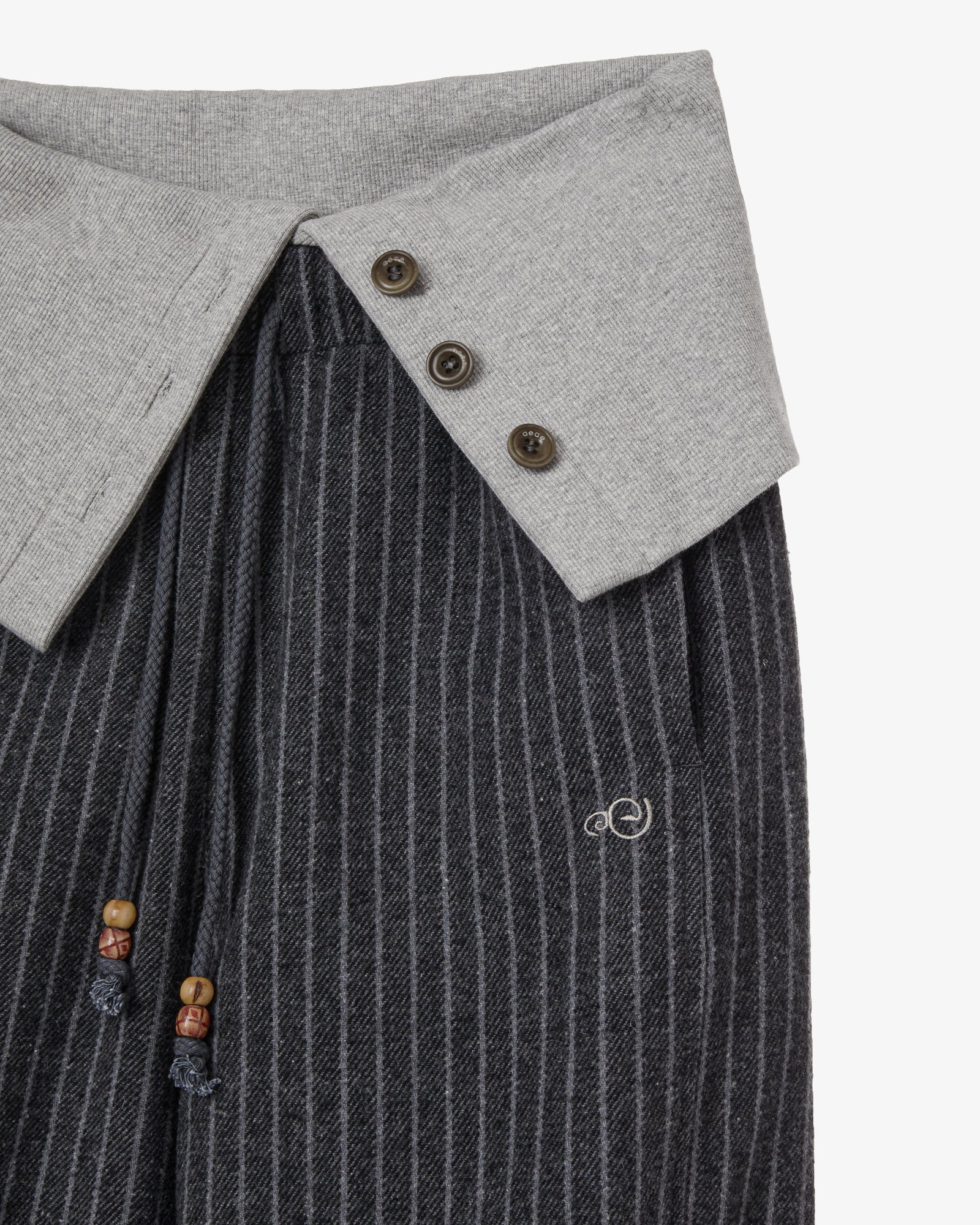 FOLDED EASY PANTS [CHARCOAL]