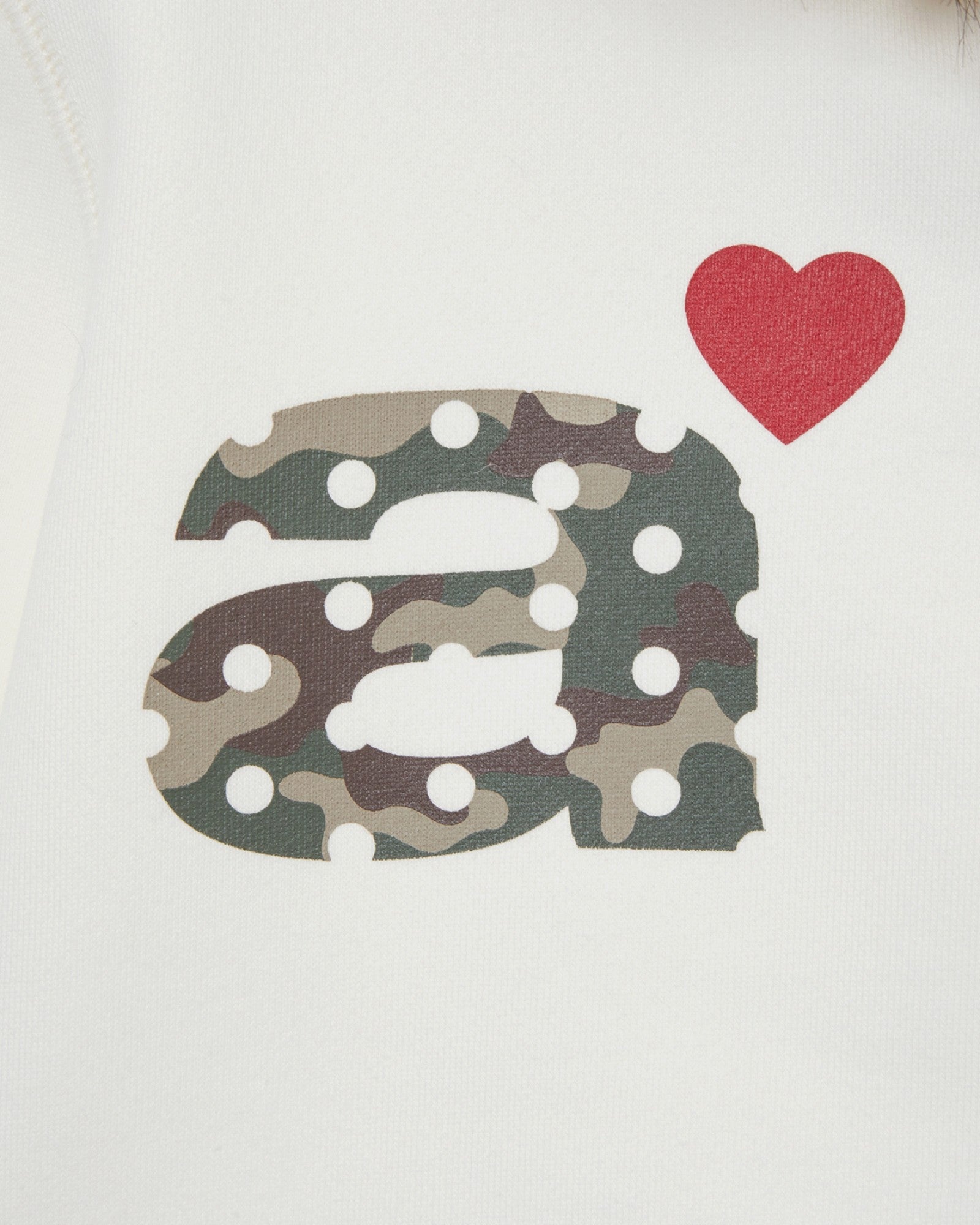 FUR DOT SMALL LETTER HOOD ZIP UP [IVORY]