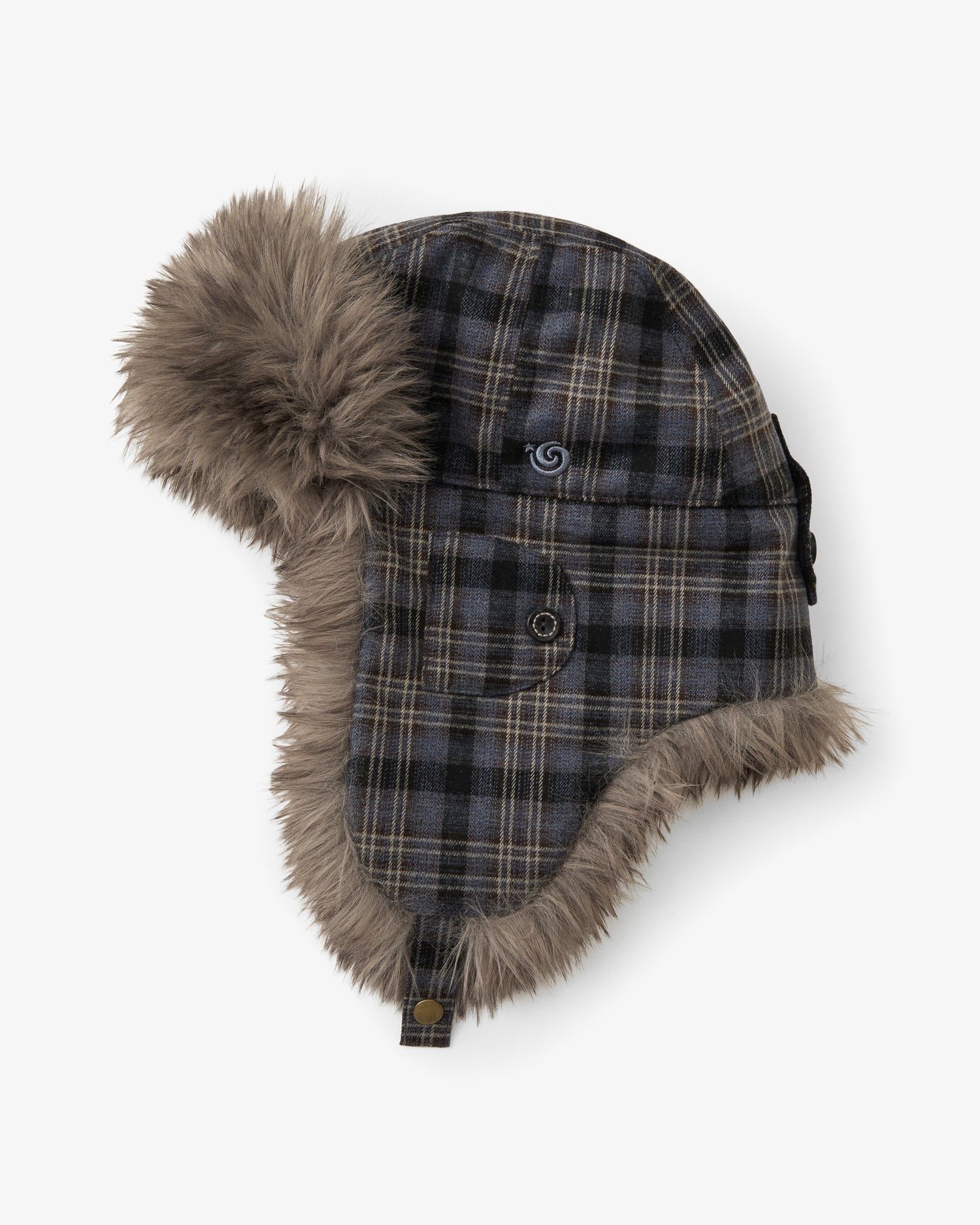 FUR TROOPER HAT [CHECK BLUE]