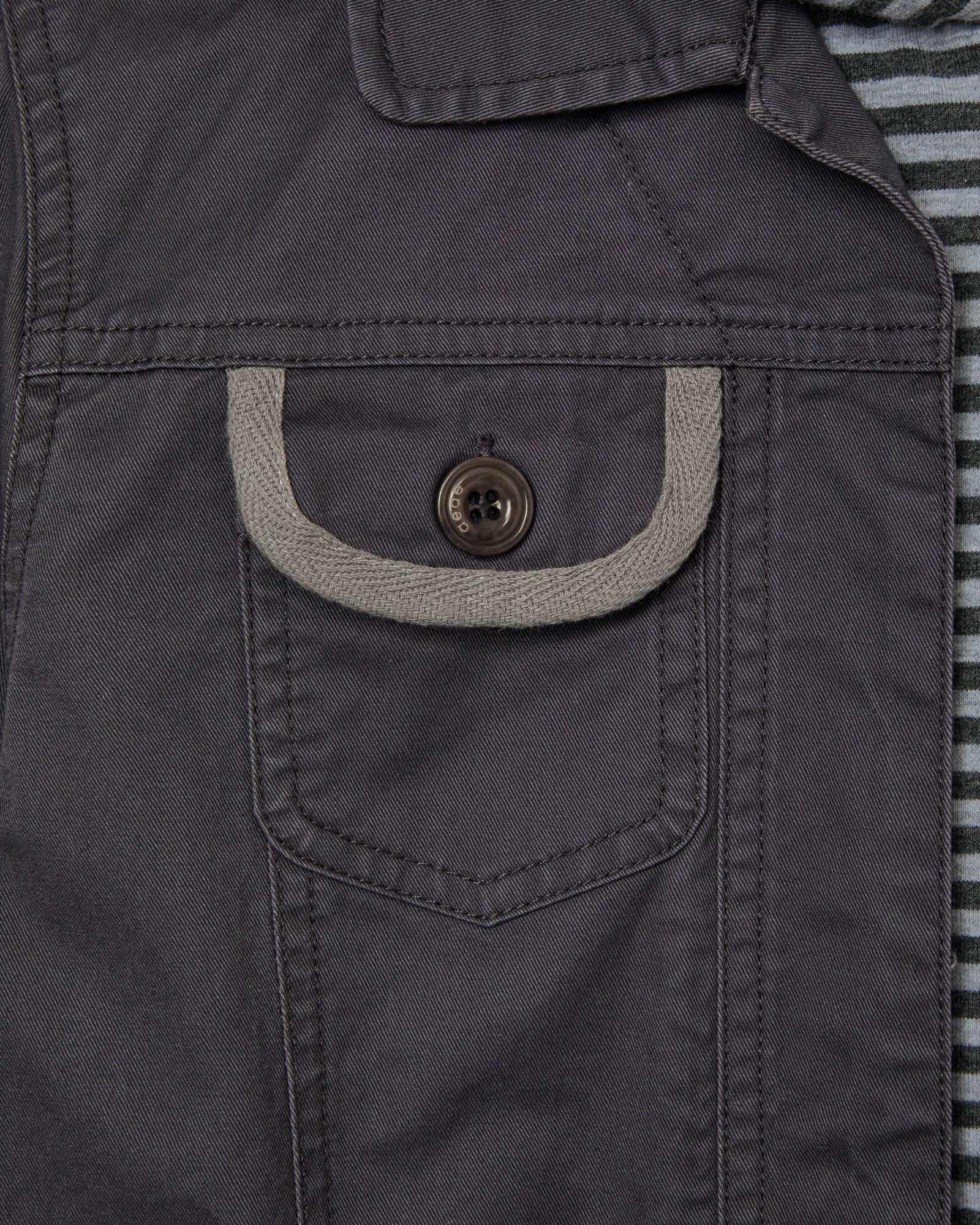 HOODIE LAYERED JACKET [CHARCOAL]