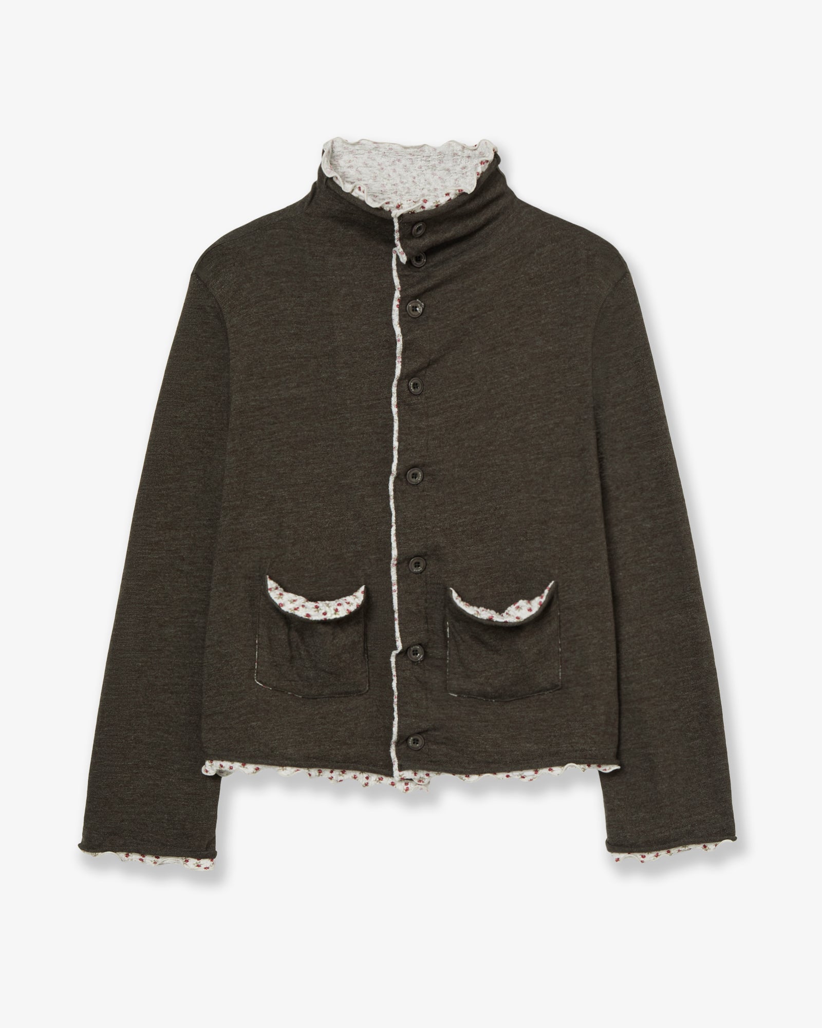 LAYERED CARDIGAN [KHAKI]