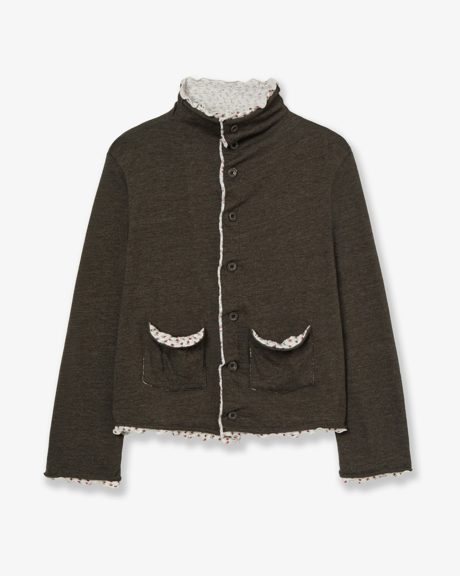 LAYERED CARDIGAN [KHAKI]