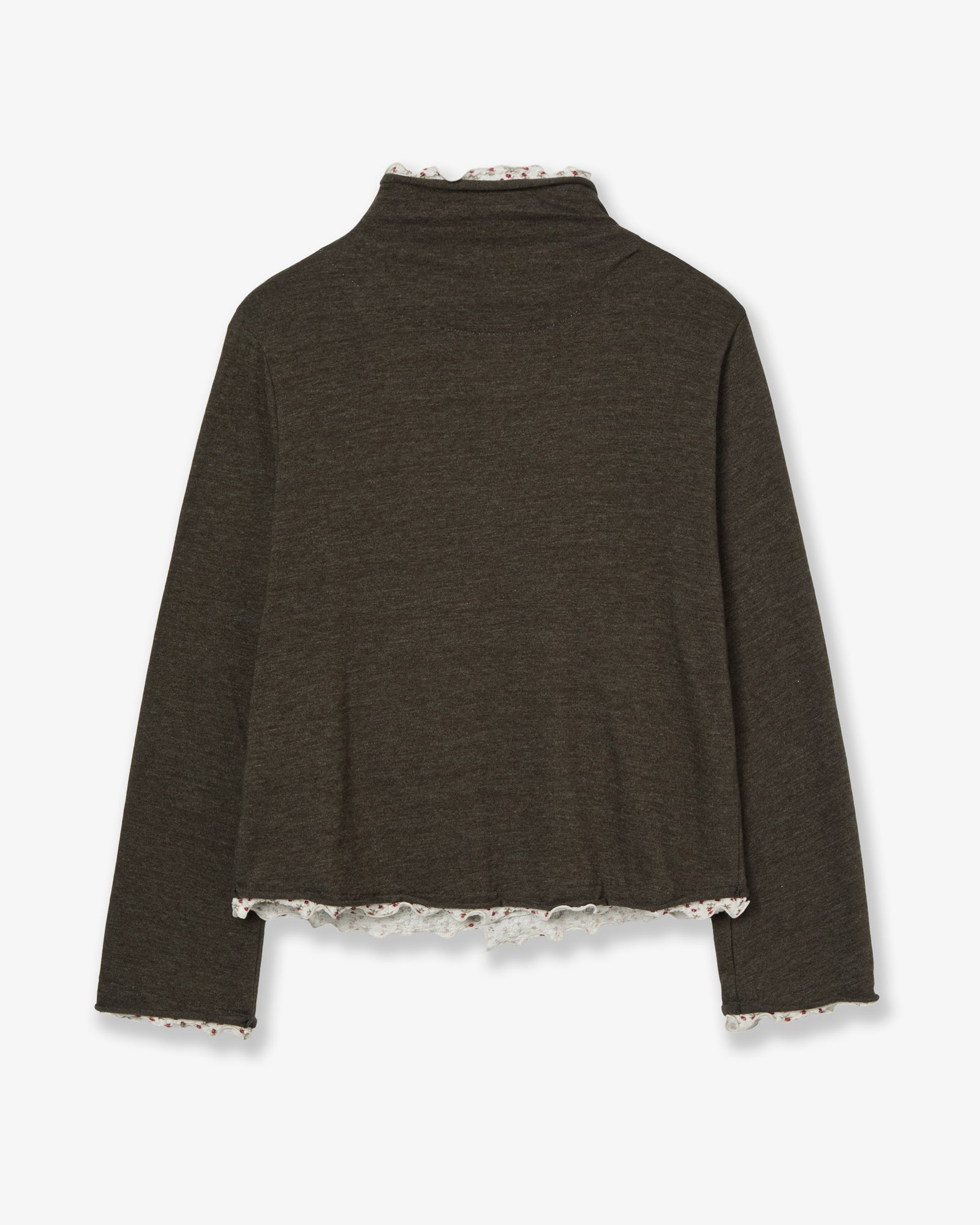 LAYERED CARDIGAN [KHAKI]