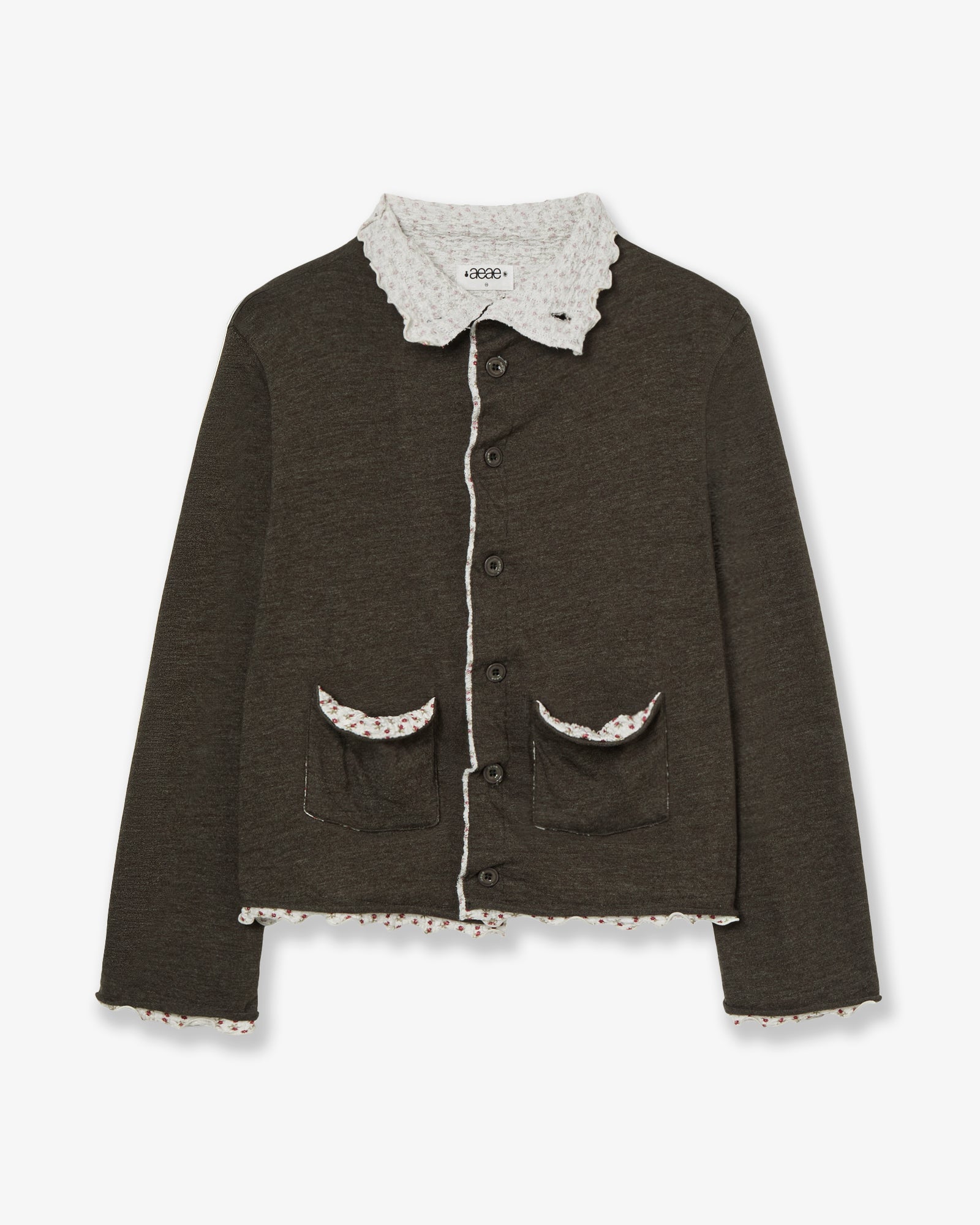 LAYERED CARDIGAN [KHAKI]