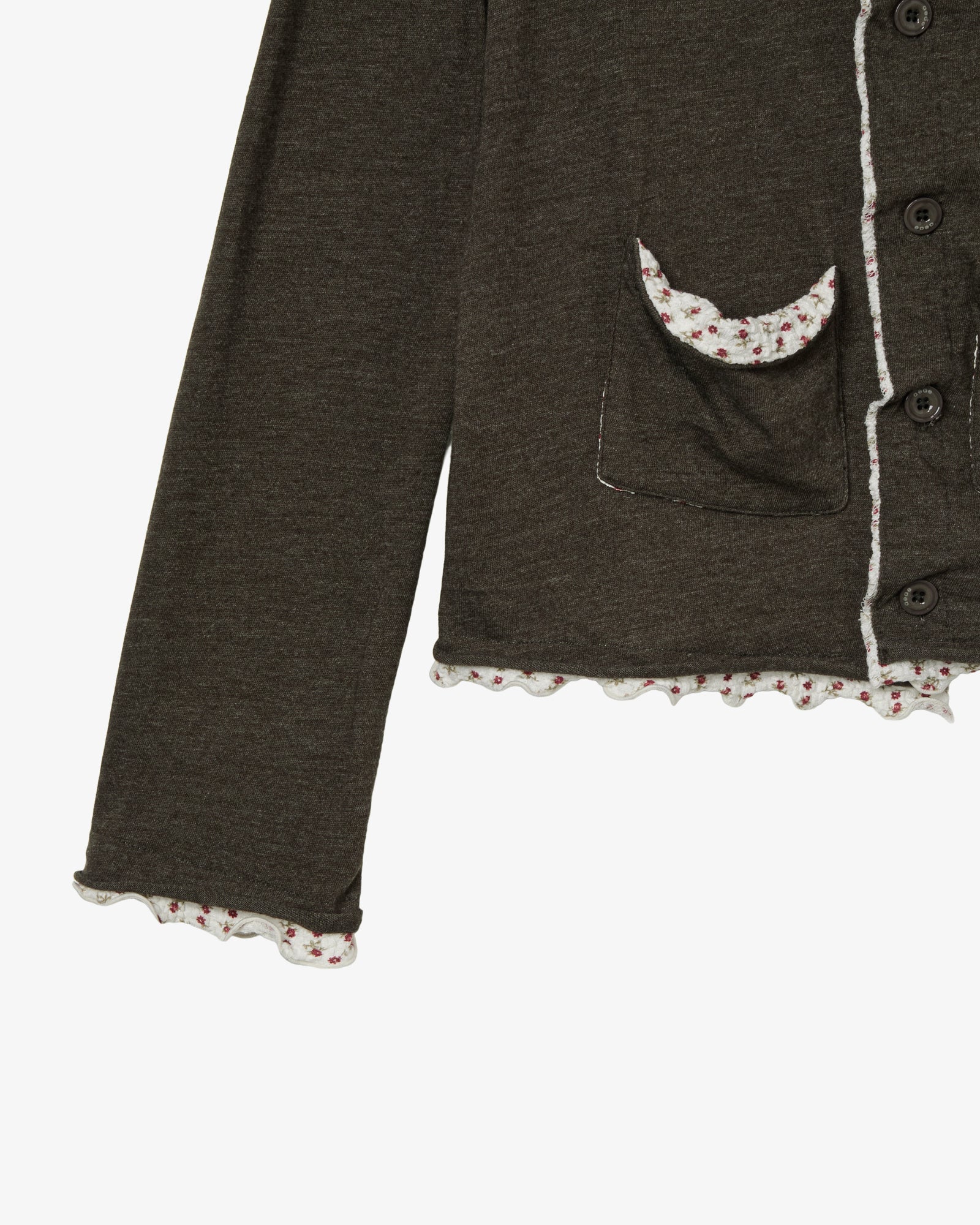 LAYERED CARDIGAN [KHAKI]