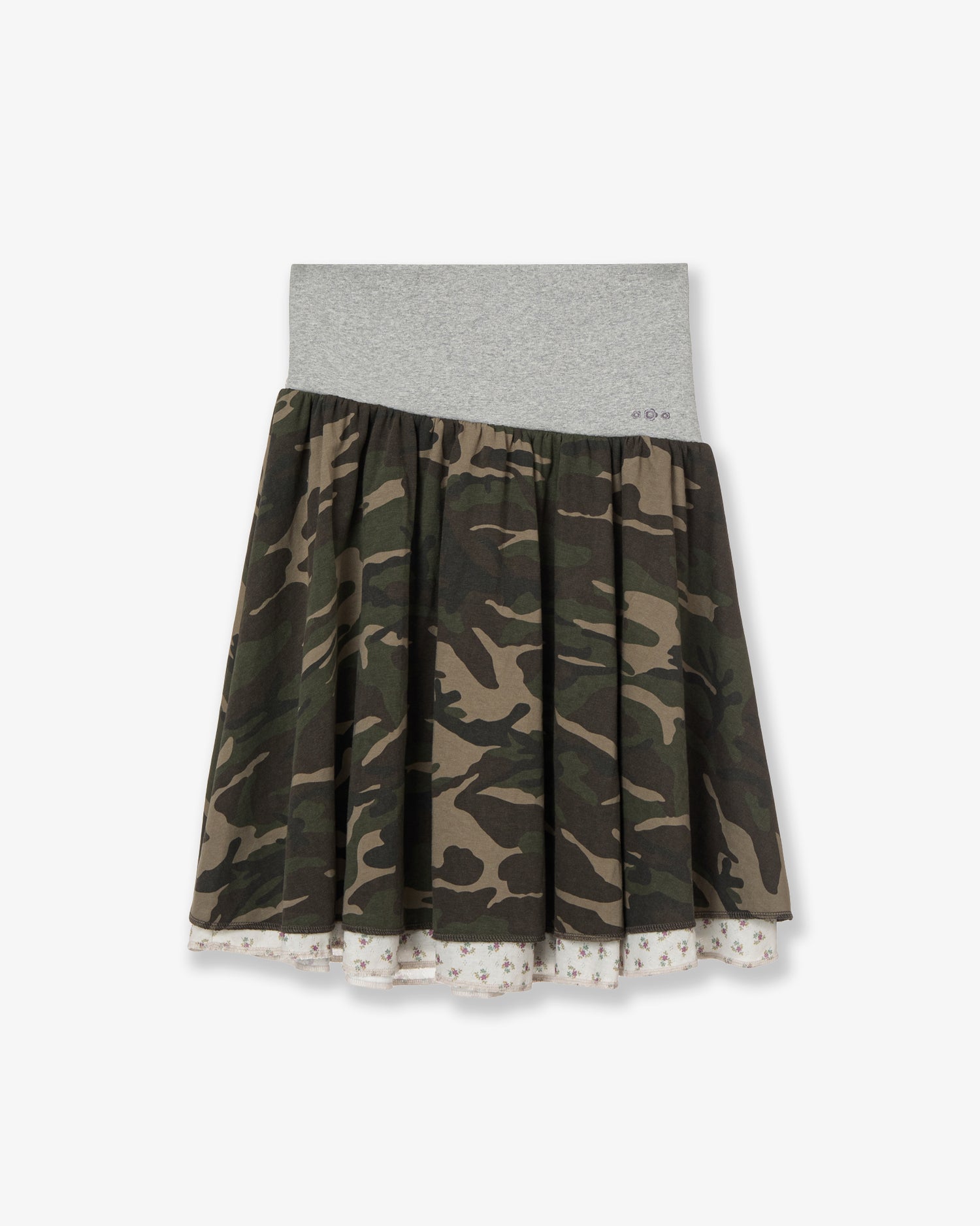 LAYERED SKIRT [CAMO]