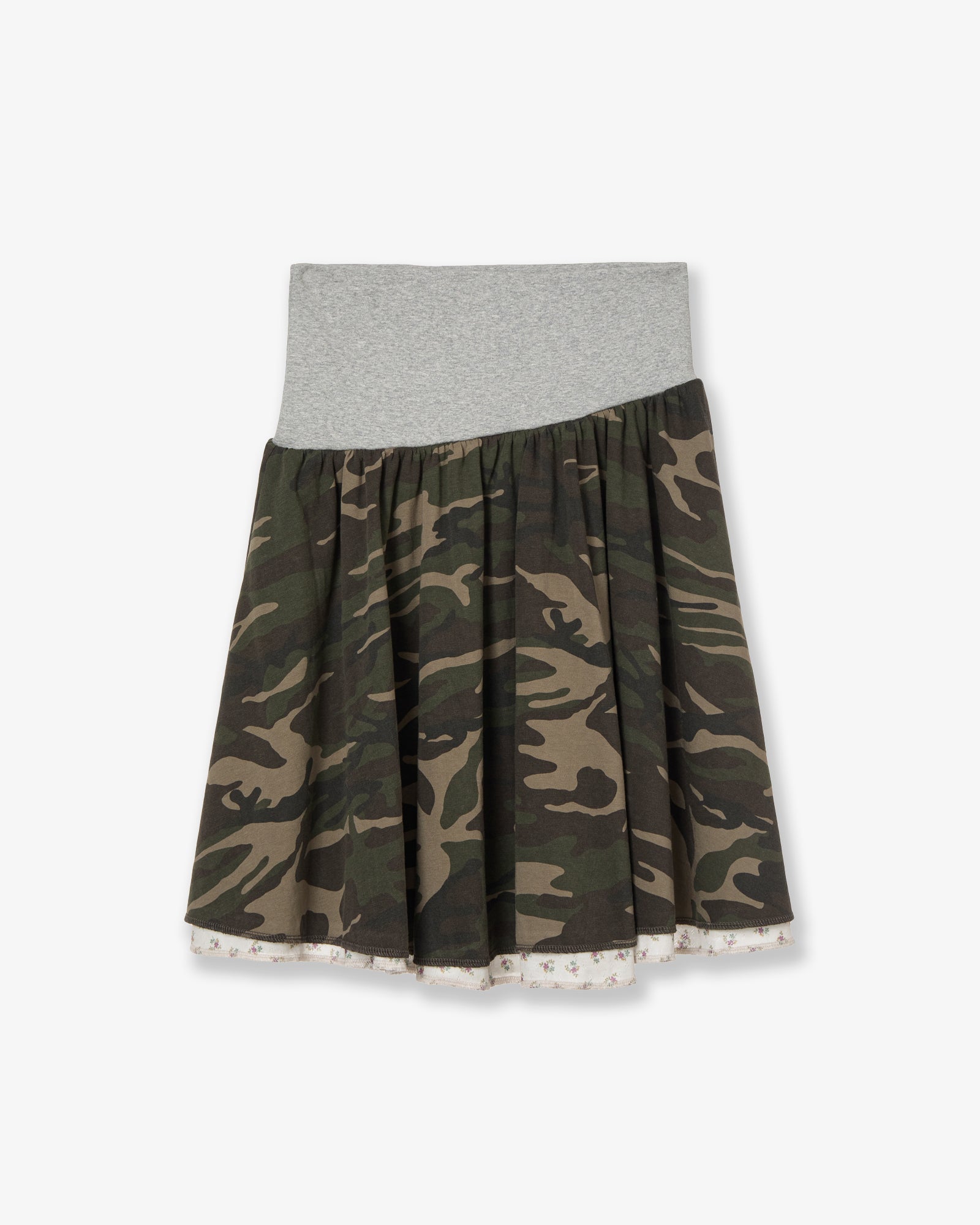 LAYERED SKIRT [CAMO]