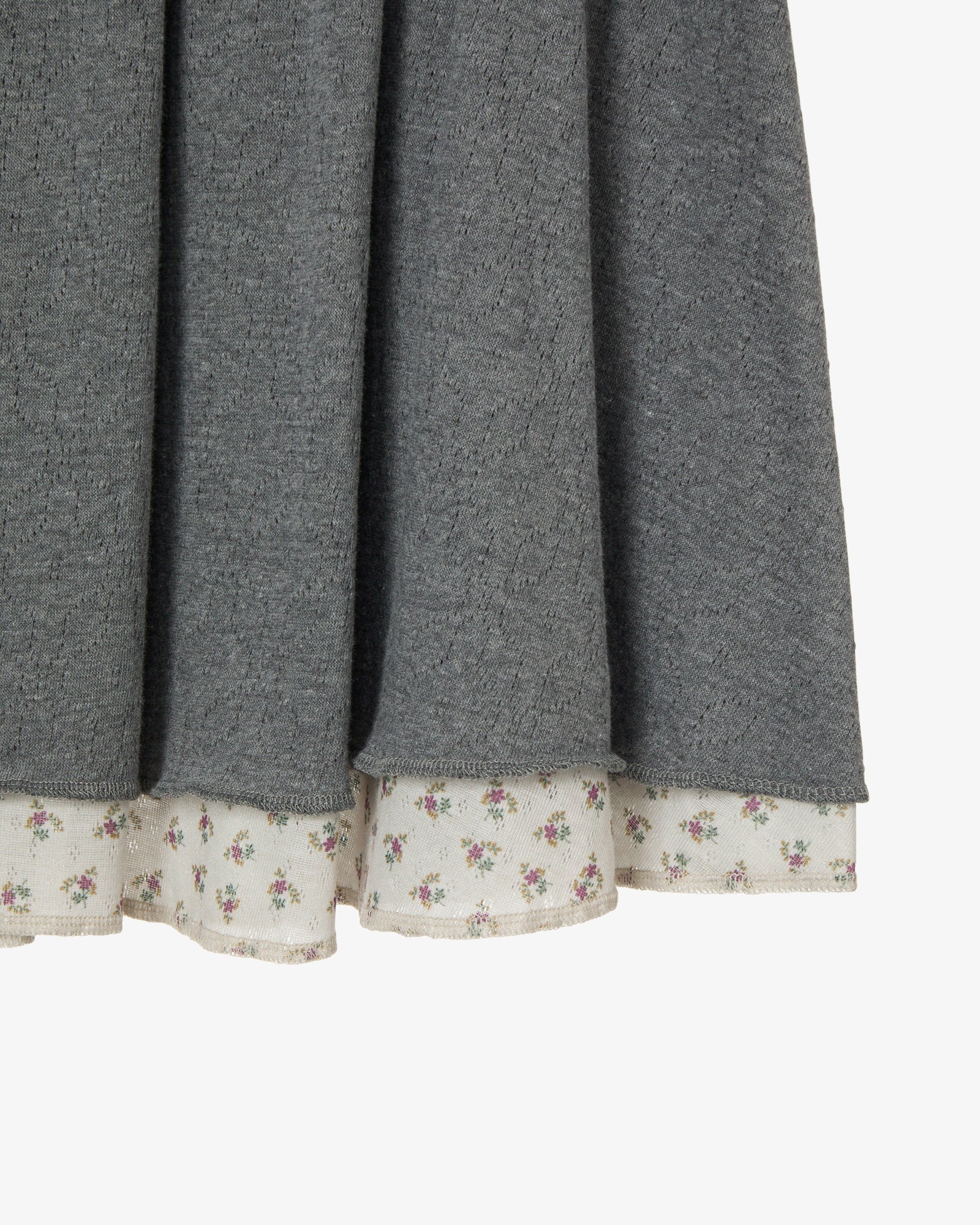 LAYERED SKIRT [CHARCOAL]