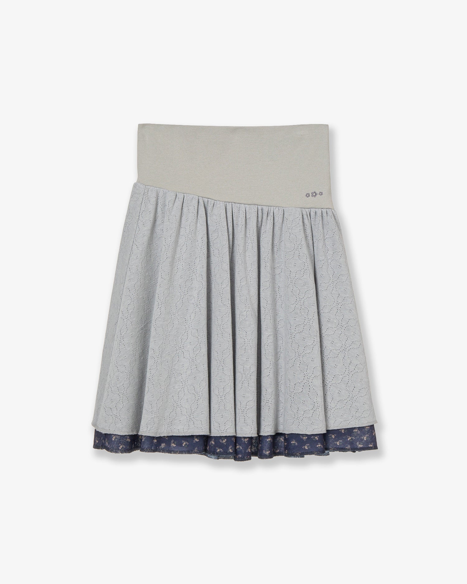 LAYERED SKIRT [GREY]