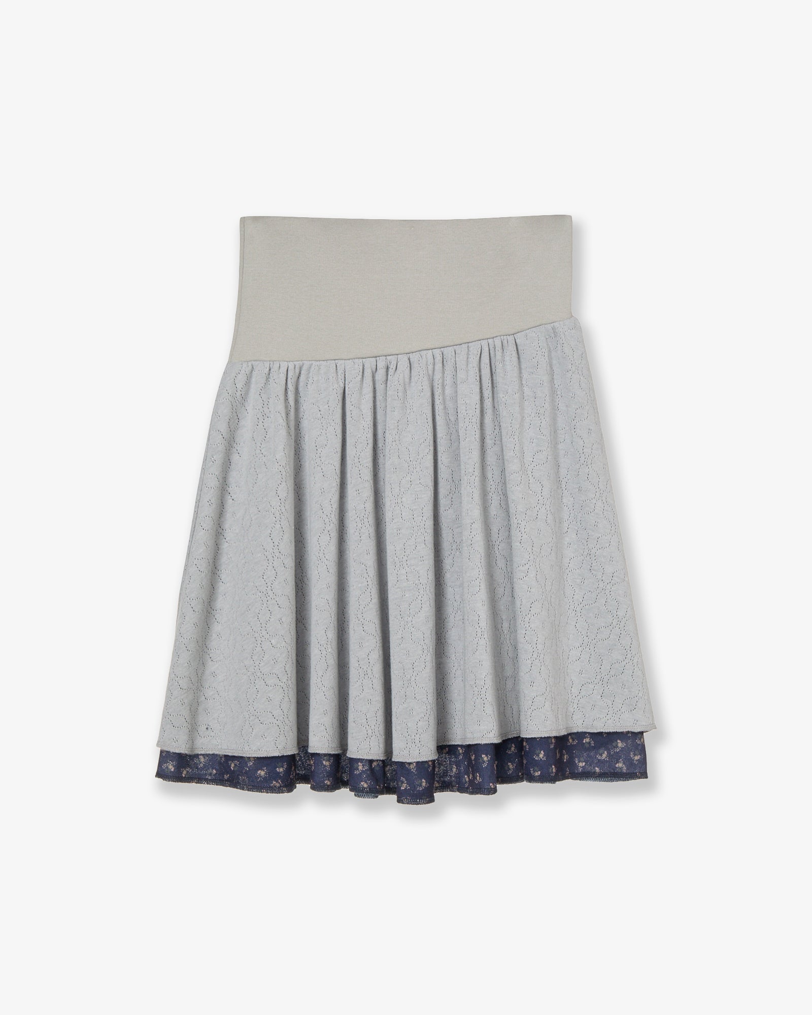 LAYERED SKIRT [GREY]