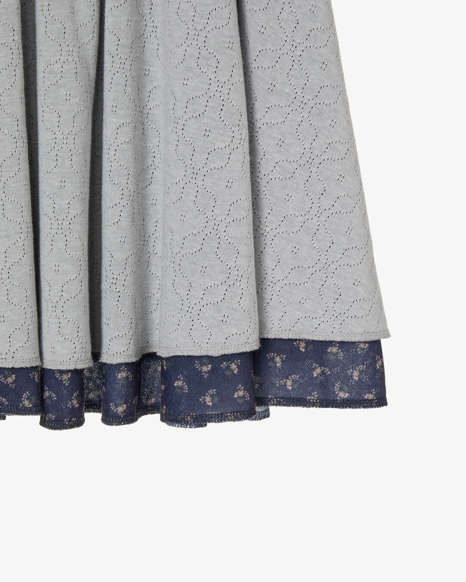 LAYERED SKIRT [GREY]