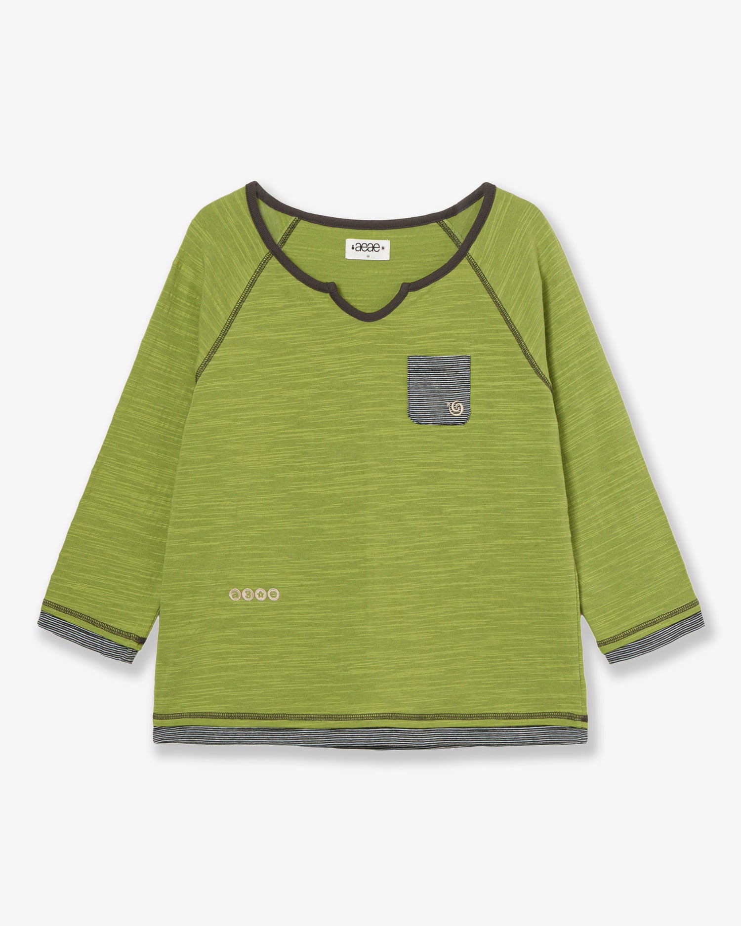 LAYERED SLEEVE TEE [GREEN]