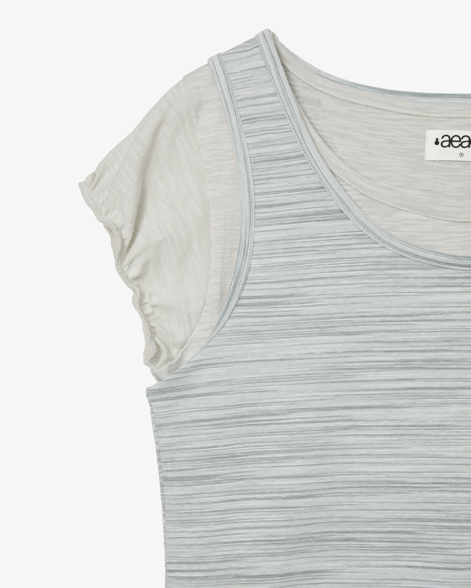 LAYERED TOP DRESS [GREY]