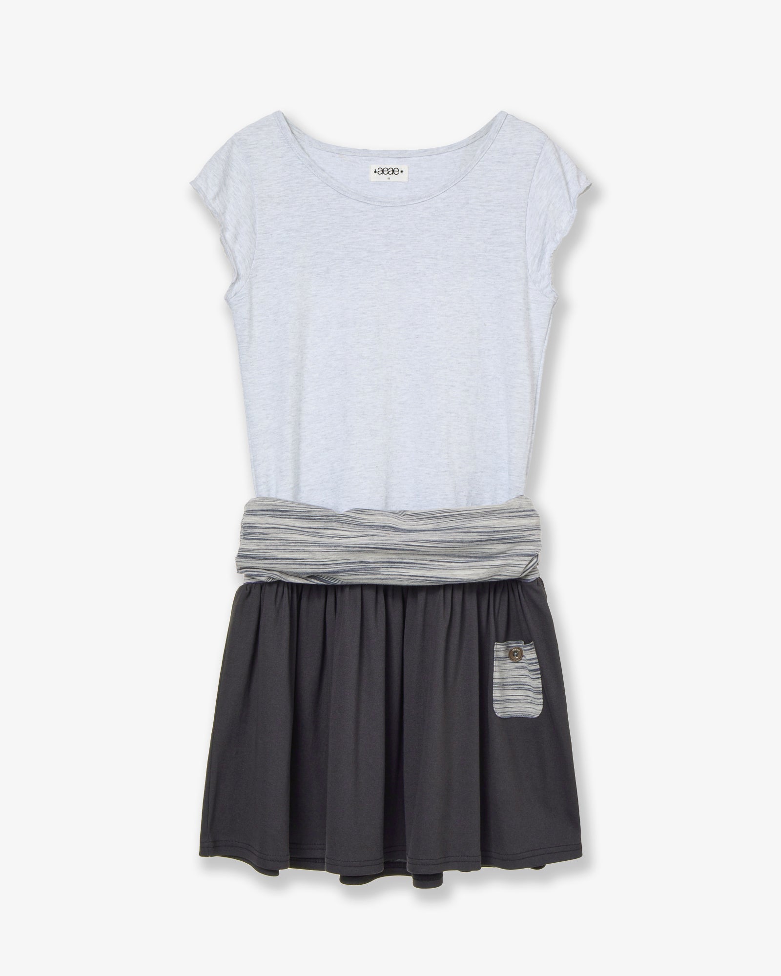 LAYERED TOP DRESS [NAVY]