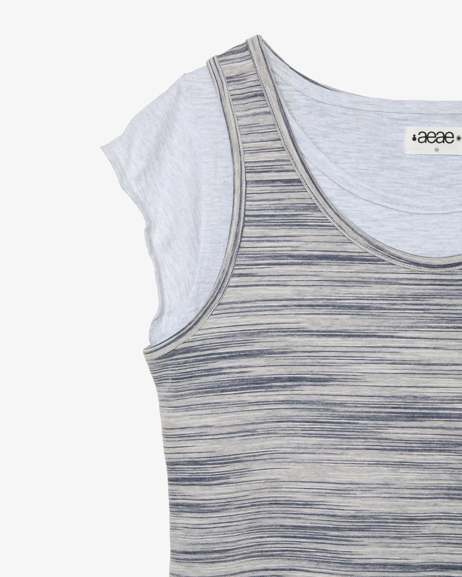 LAYERED TOP DRESS [NAVY]