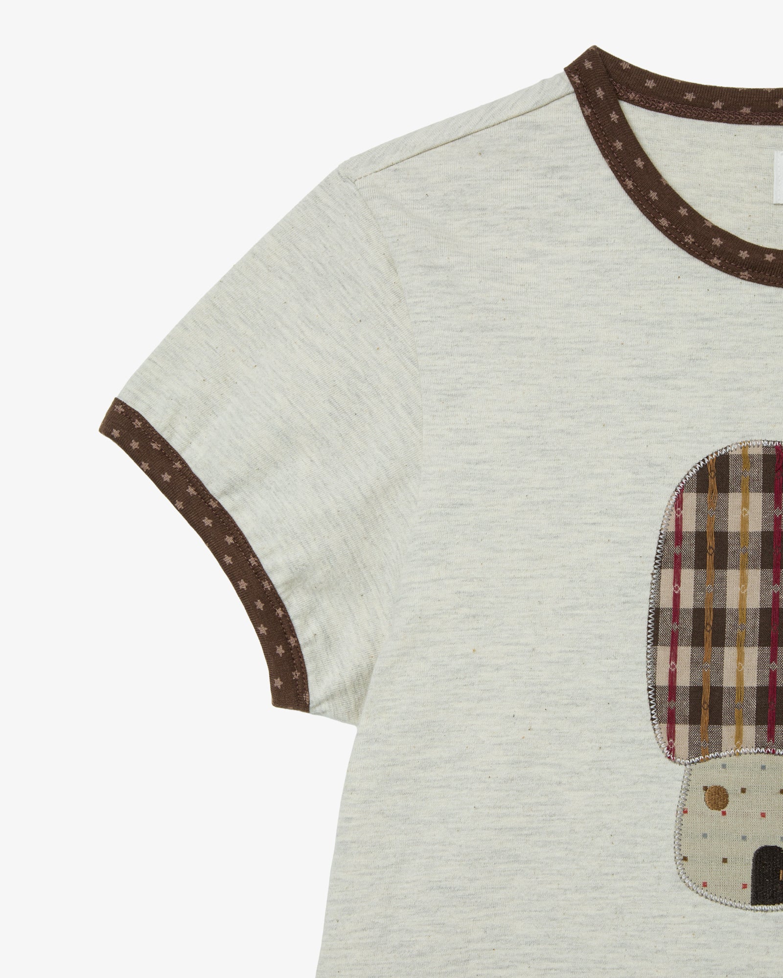 MUSHROOM APPLIQUE TEE [OATMEAL]
