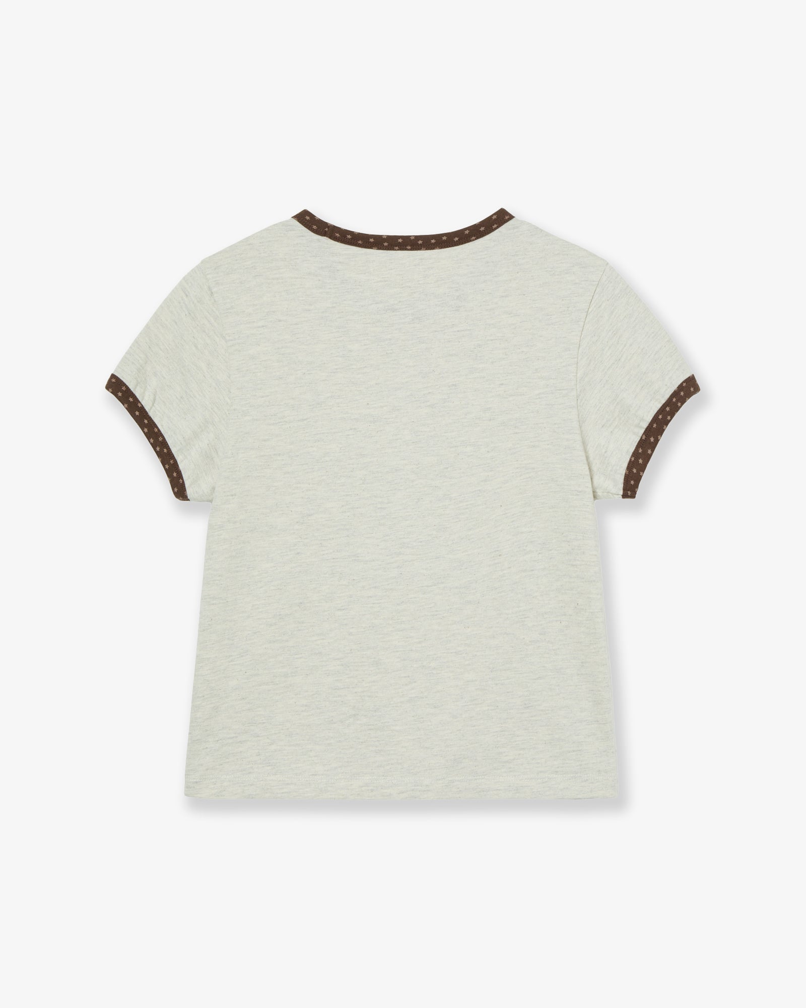 MUSHROOM APPLIQUE TEE [OATMEAL]