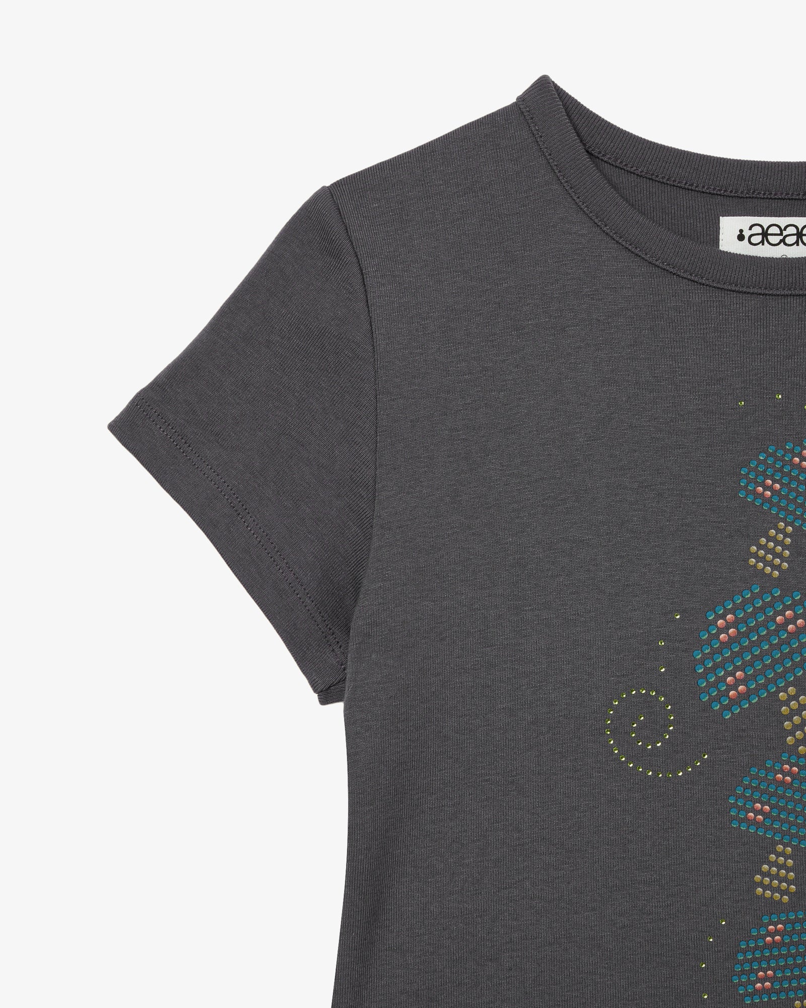 MUSHROOM HOTFIX TEE [CHARCOAL]