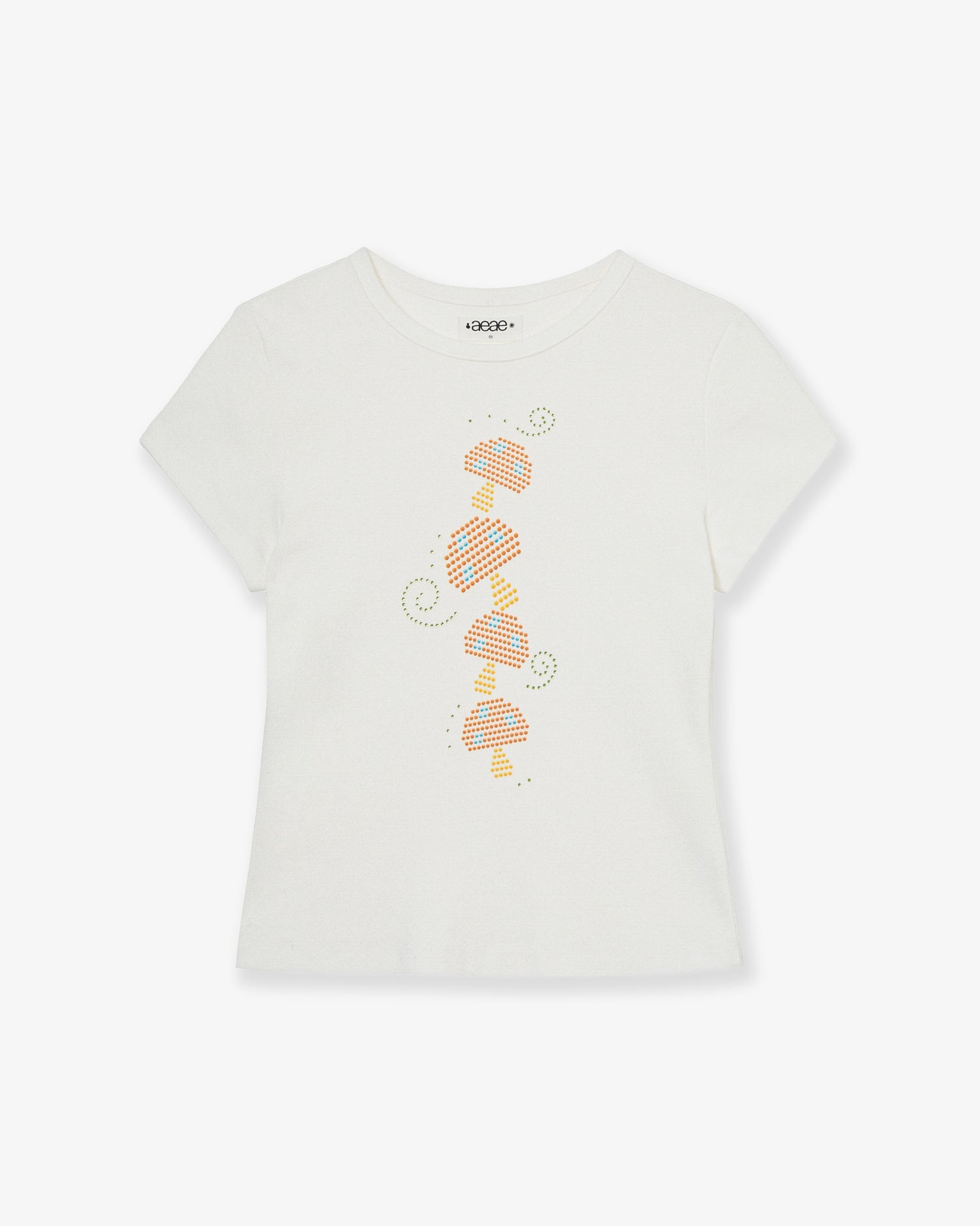 MUSHROOM HOTFIX TEE [WHITE]