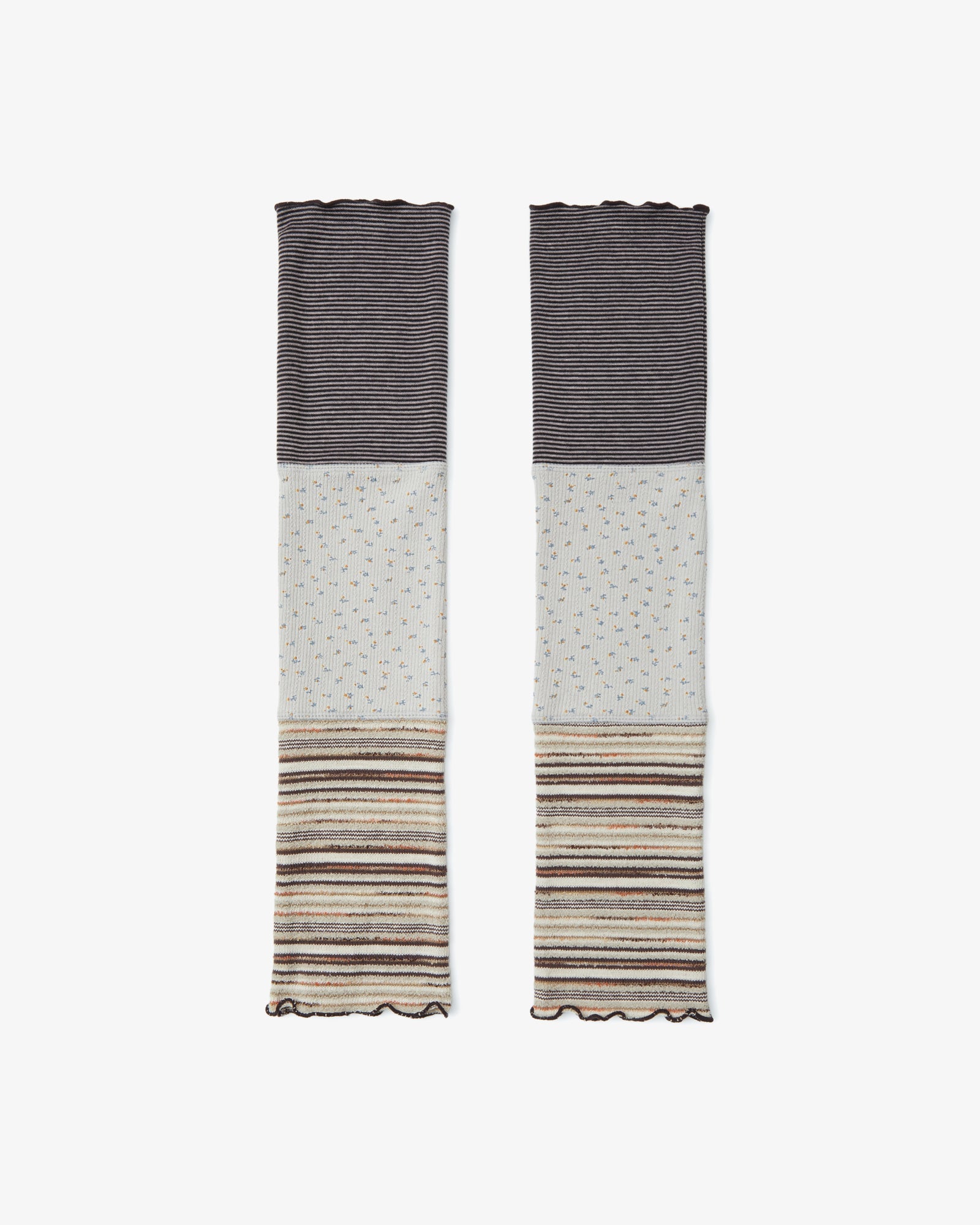 PATCHWORK LEG WARMER [GREY]