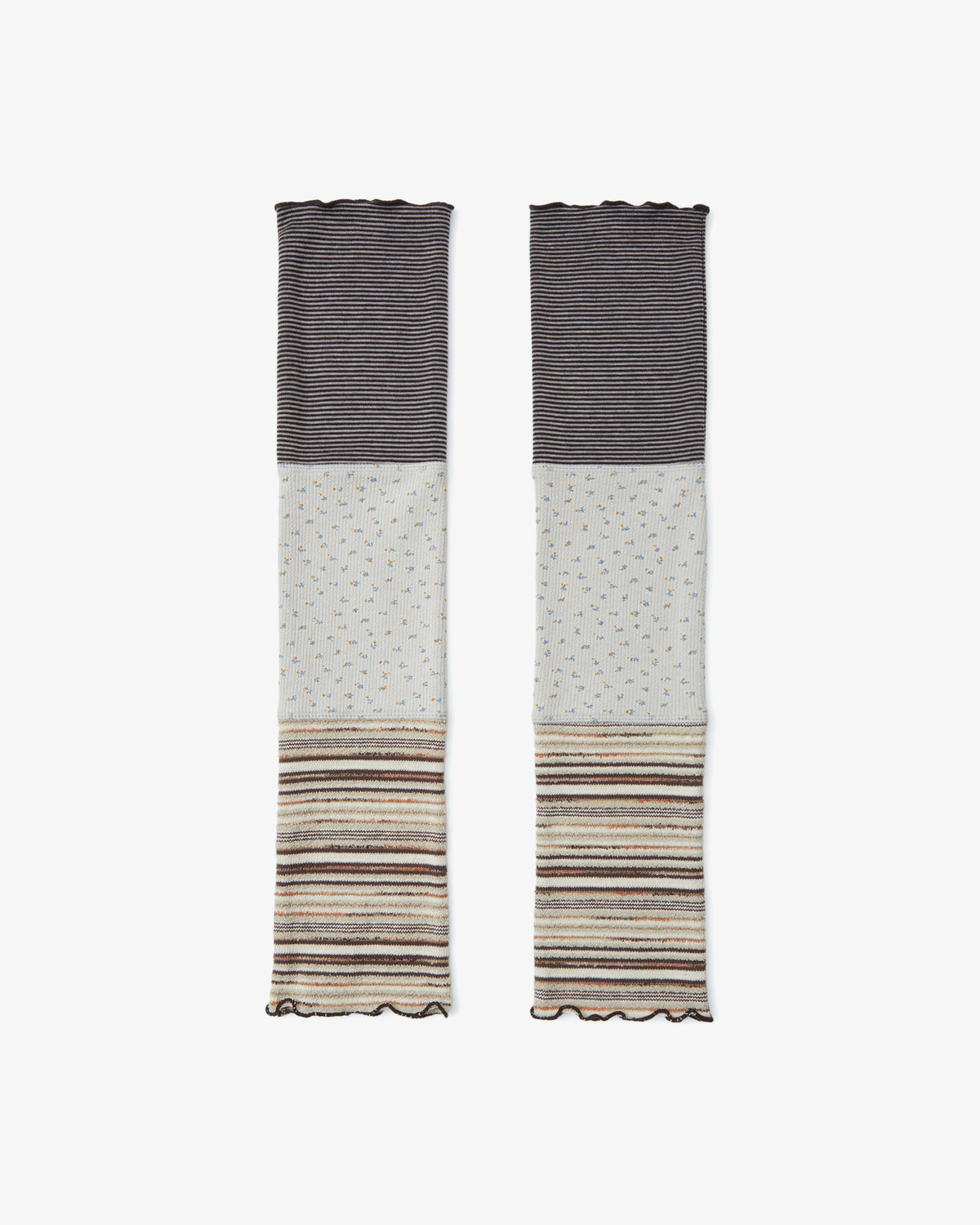 PATCHWORK LEG WARMER [GREY]