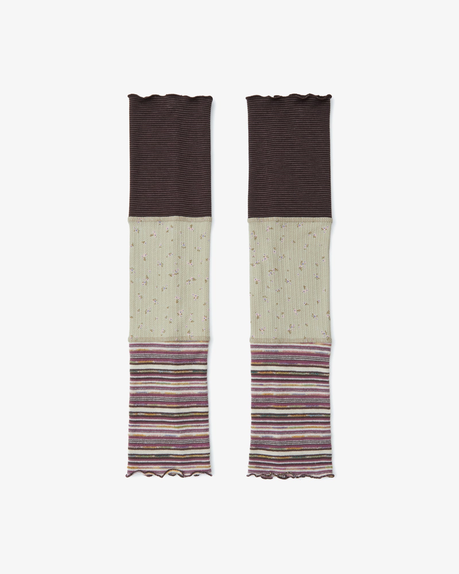 PATCHWORK LEG WARMER [PURPLE]