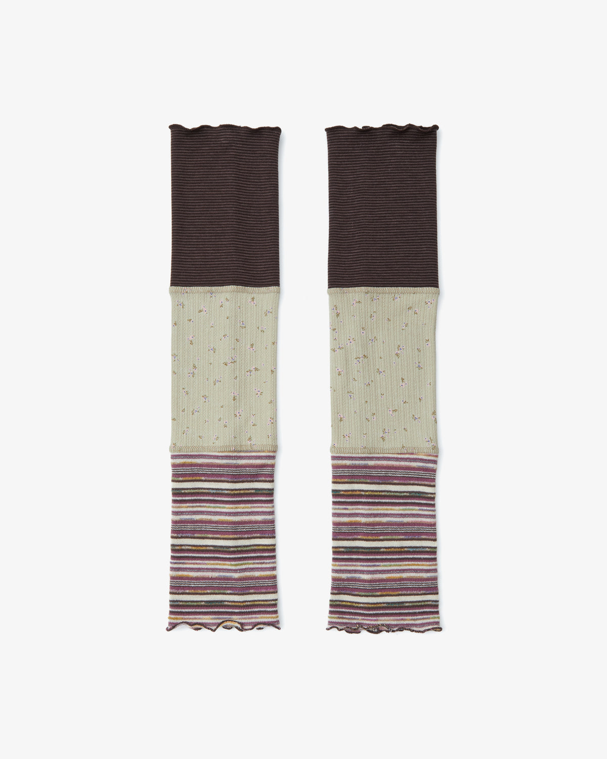 PATCHWORK LEG WARMER [PURPLE]