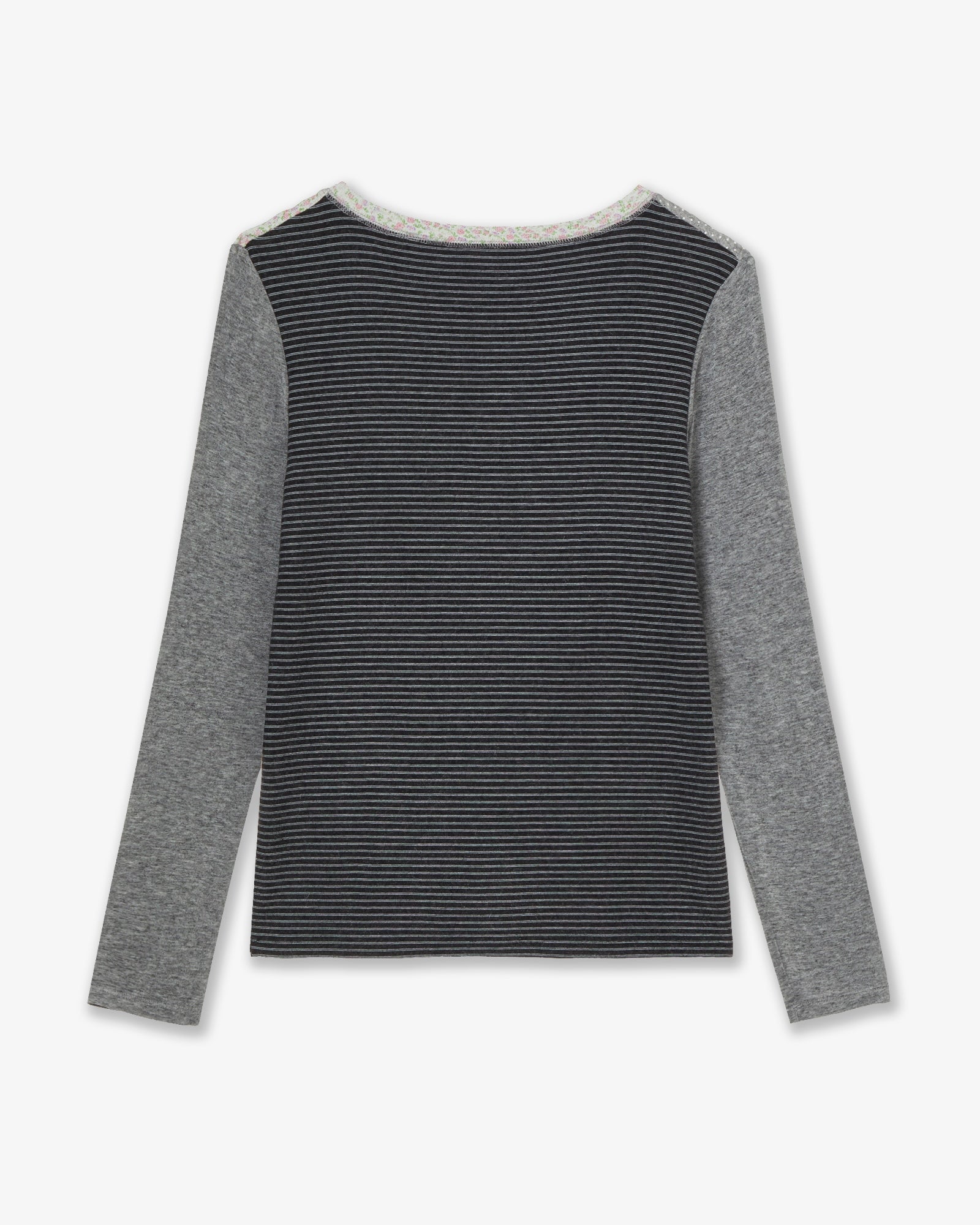 PATTERN BLOCK TEE [CHARCOAL]