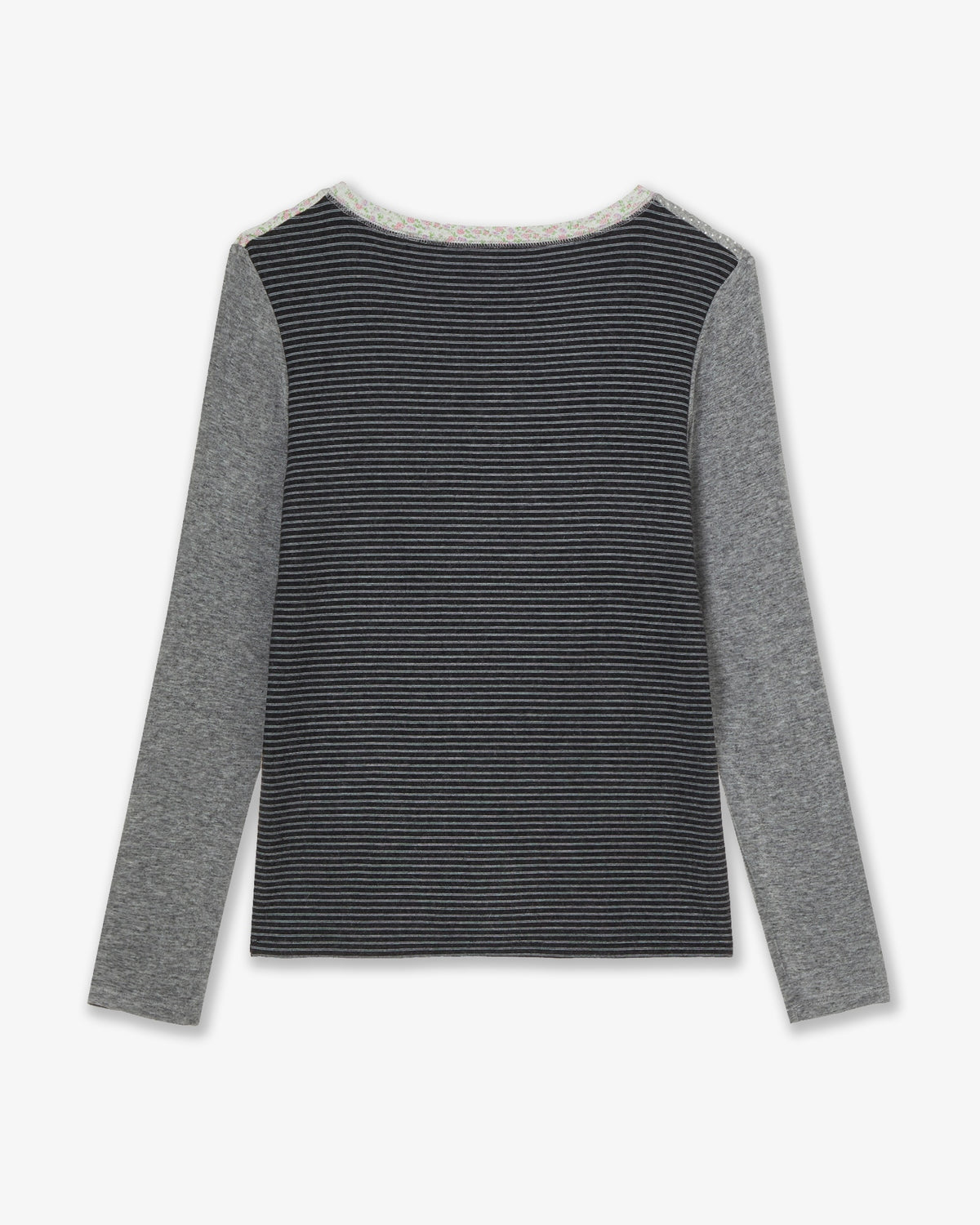 PATTERN BLOCK TEE [CHARCOAL]