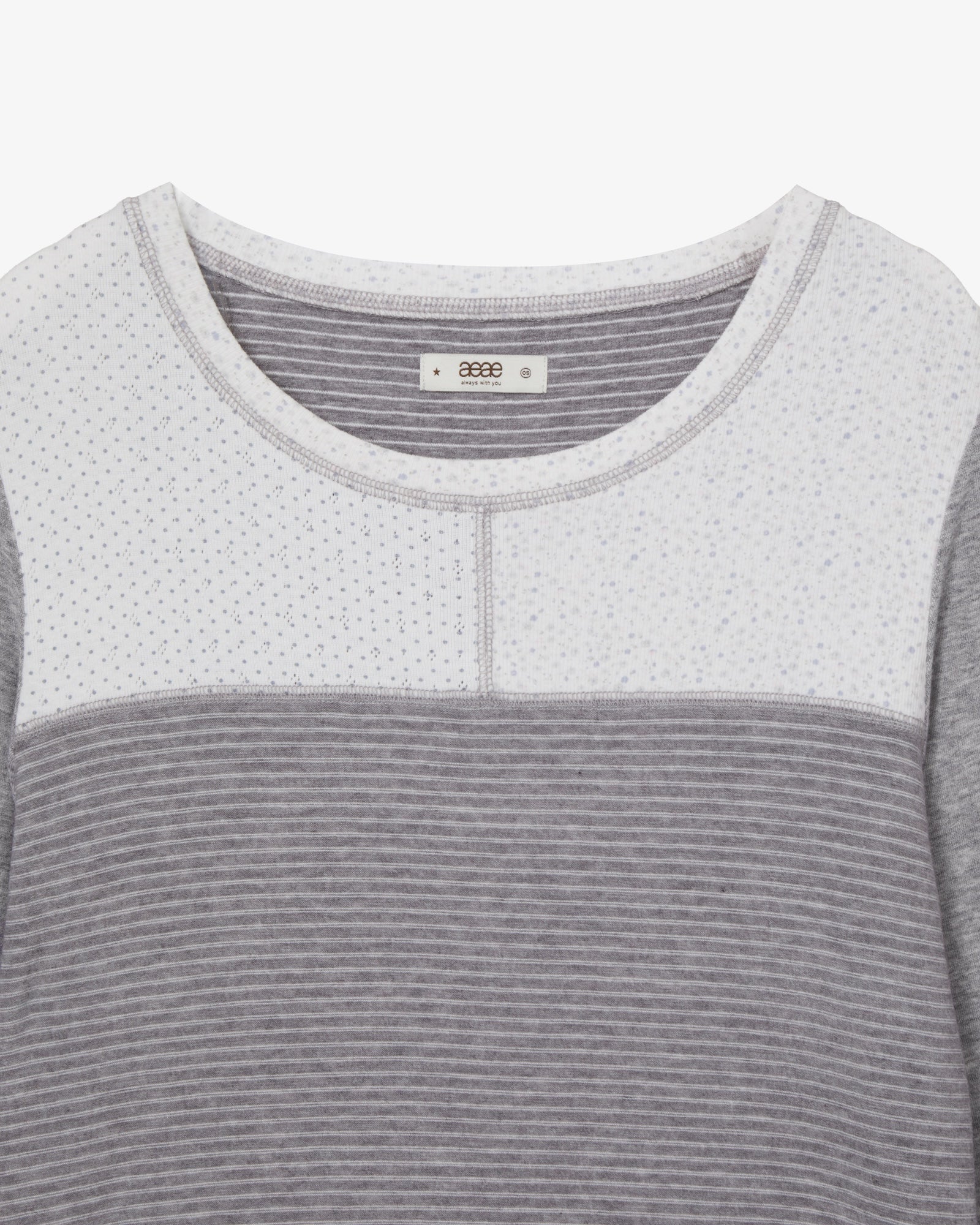 PATTERN BLOCK TEE [GREY]