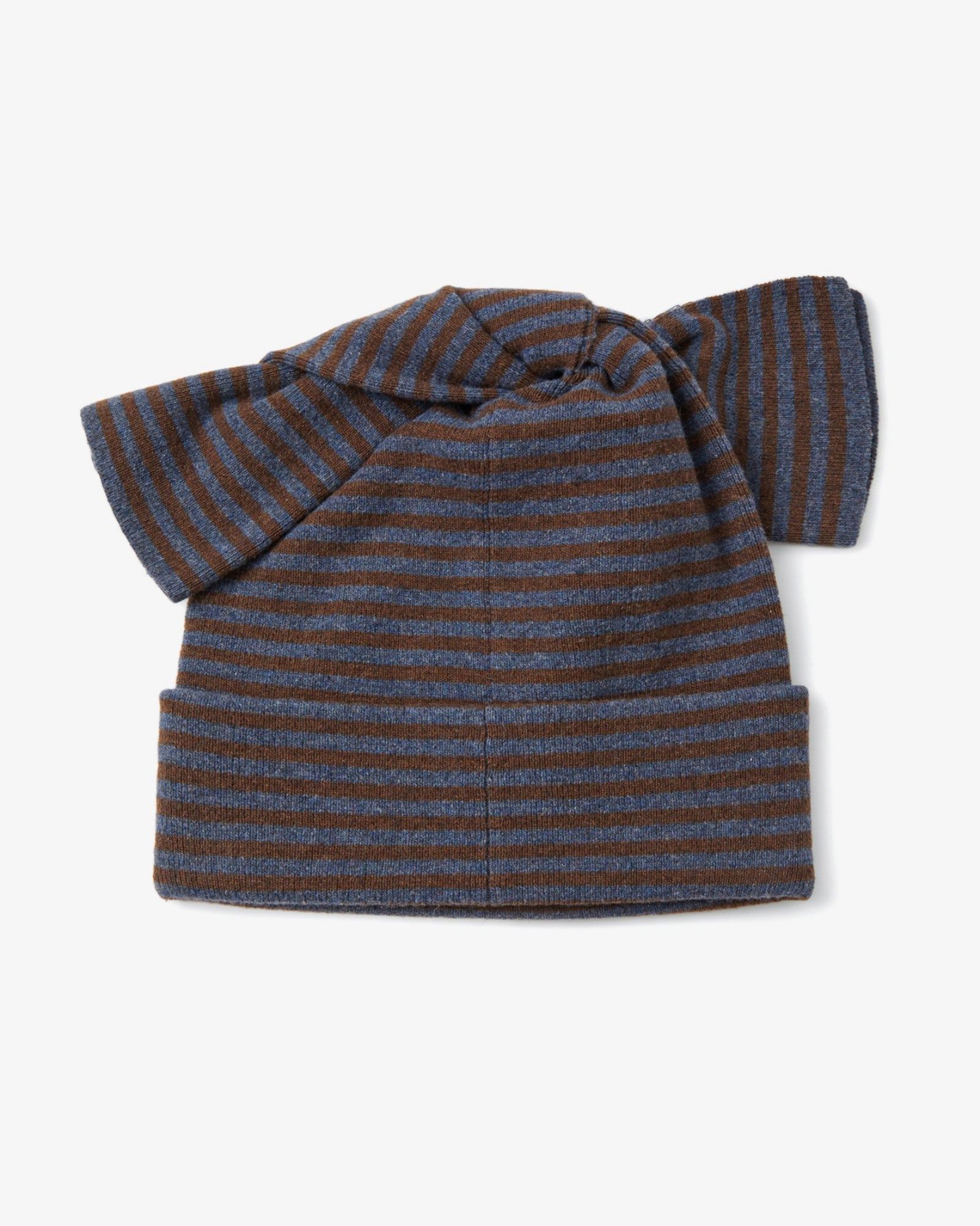 PILED LONG BEANIE [BLUE]