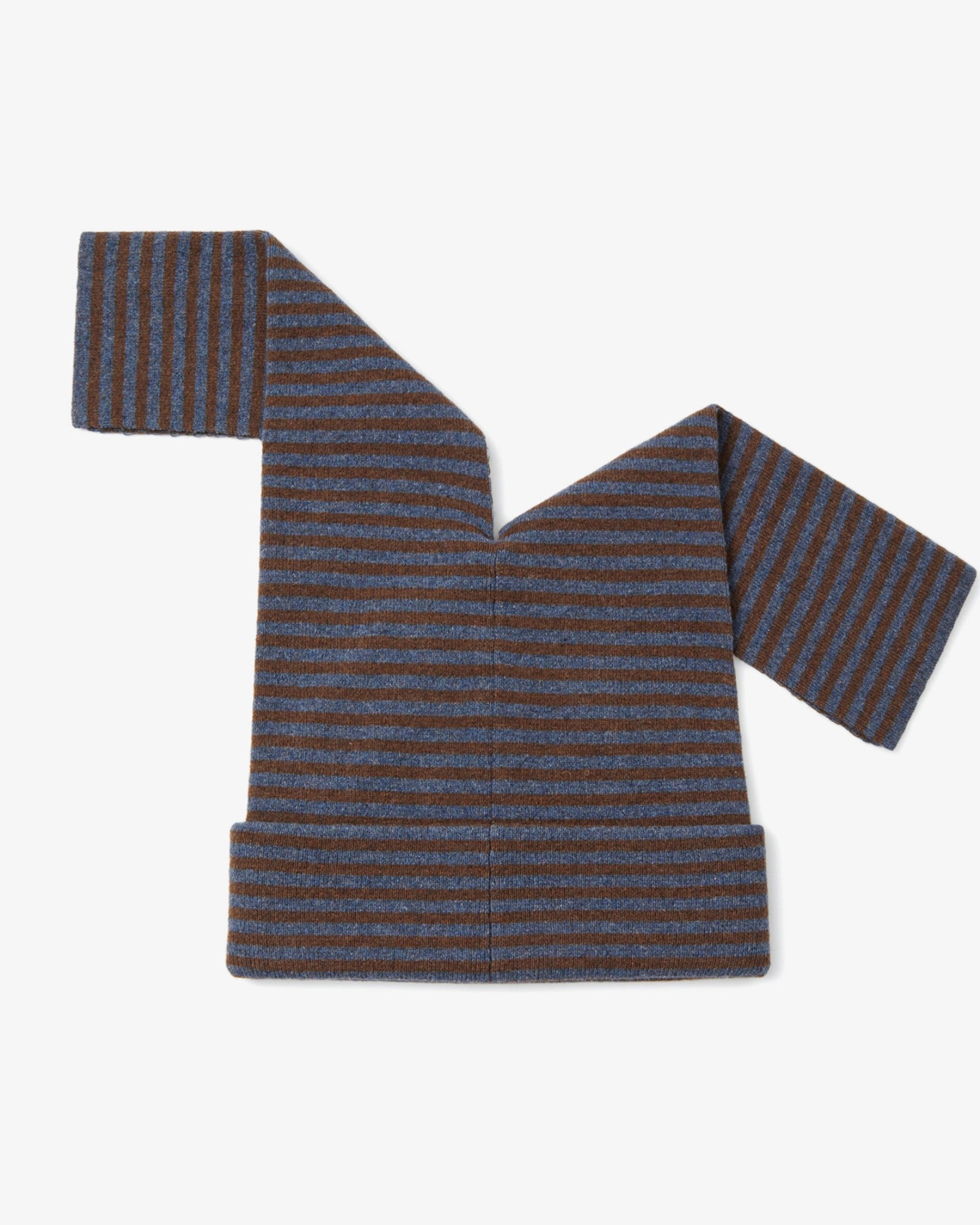 PILED LONG BEANIE [BLUE]