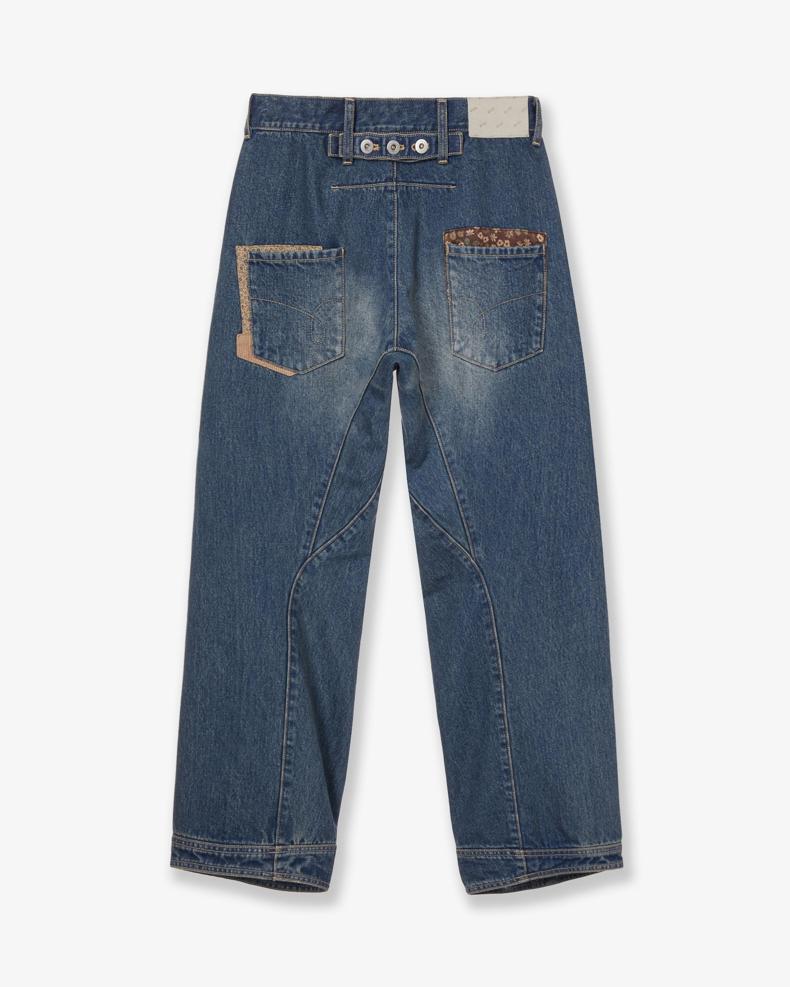 POCKET PATCHWORK ENGINEERED PANTS [LIGHT BLUE]