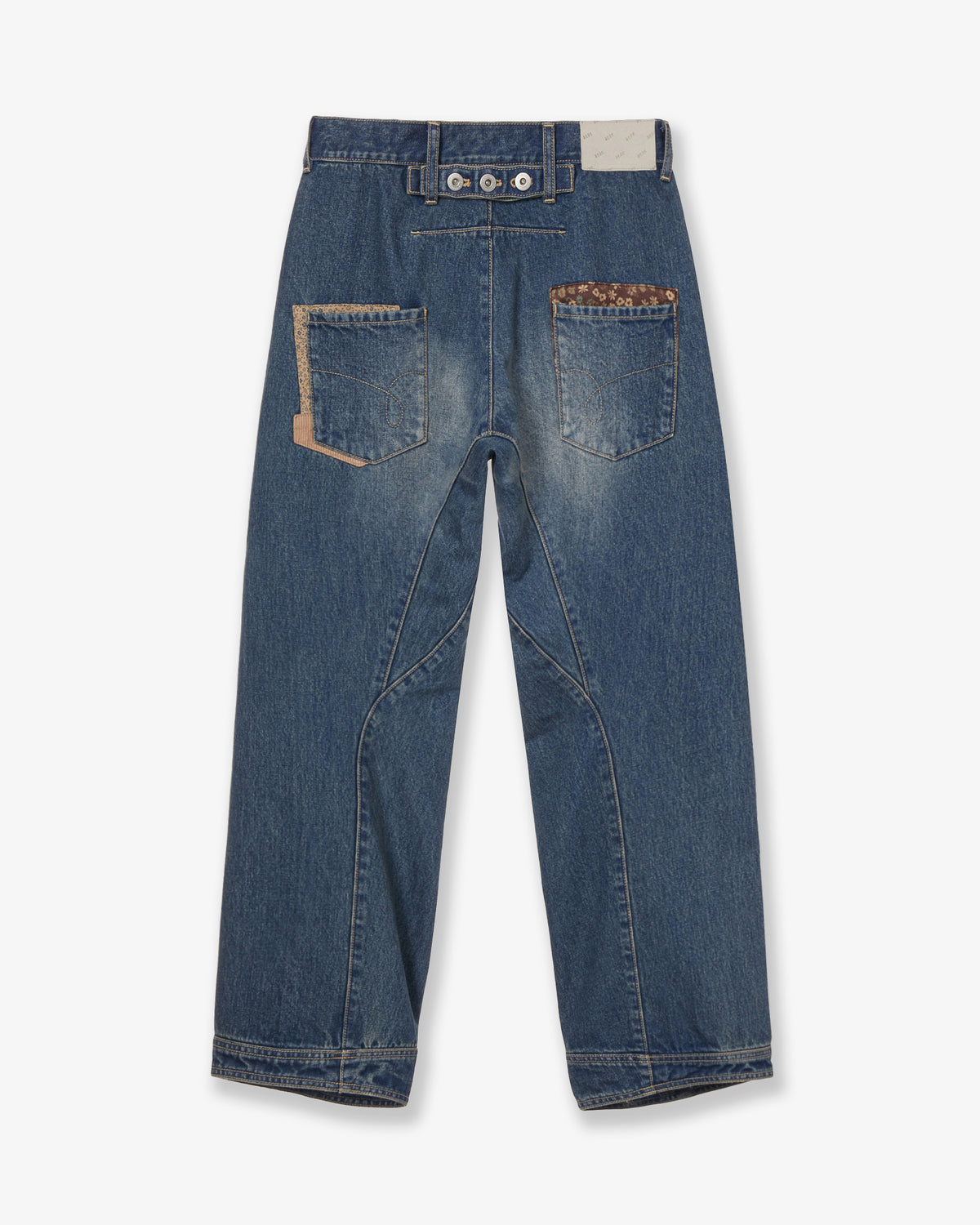 POCKET PATCHWORK ENGINEERED PANTS [LIGHT BLUE]