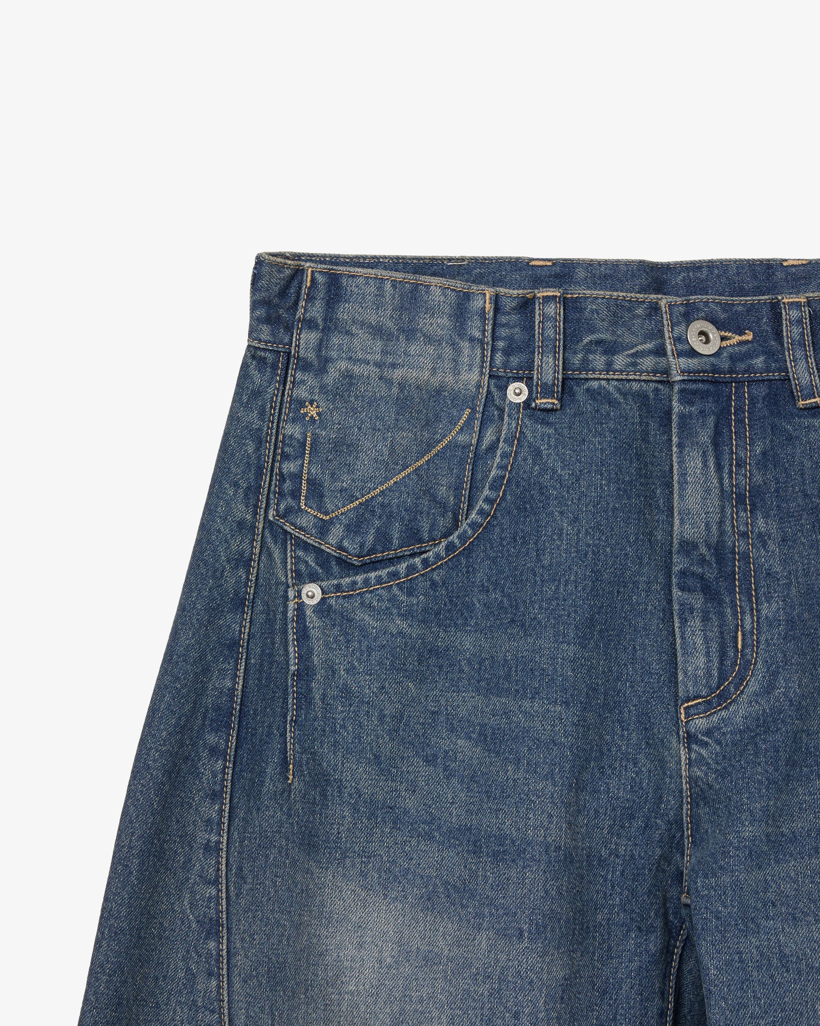POCKET PATCHWORK ENGINEERED PANTS [LIGHT BLUE]