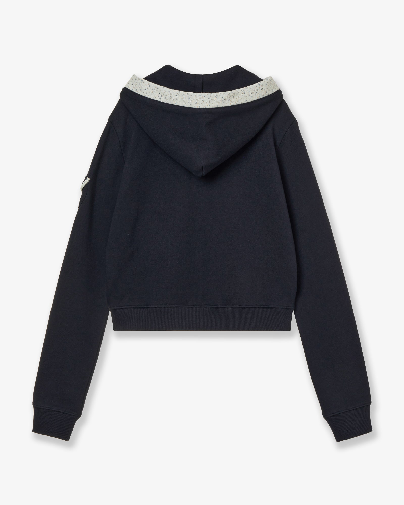 ROUND POCKET HOODIE ZIP-UP [NAVY]