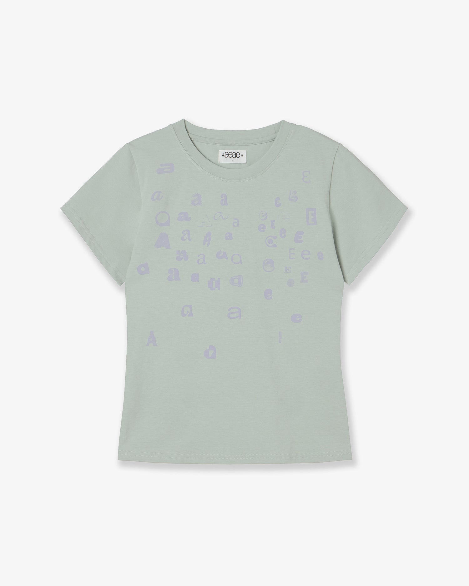 SCATTERED LETTER TEE [MINT]