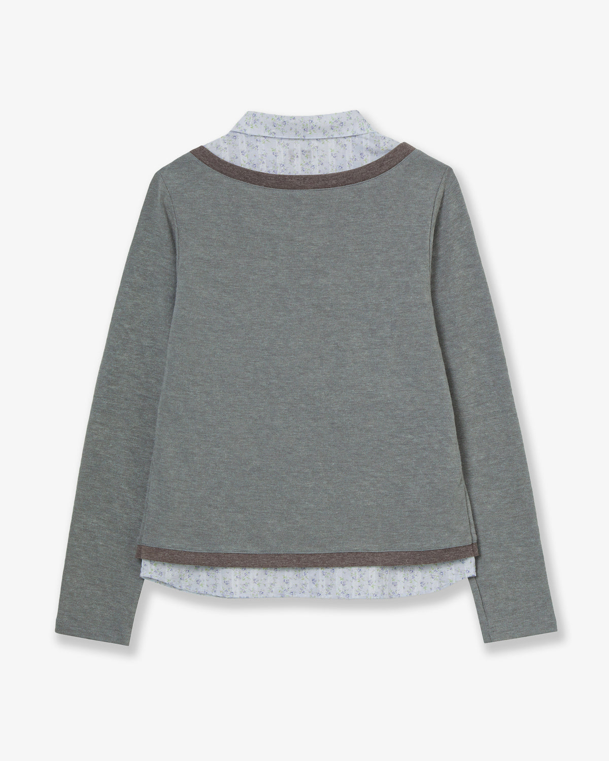 SHIRTS LAYERED CARDIGAN [GREY]