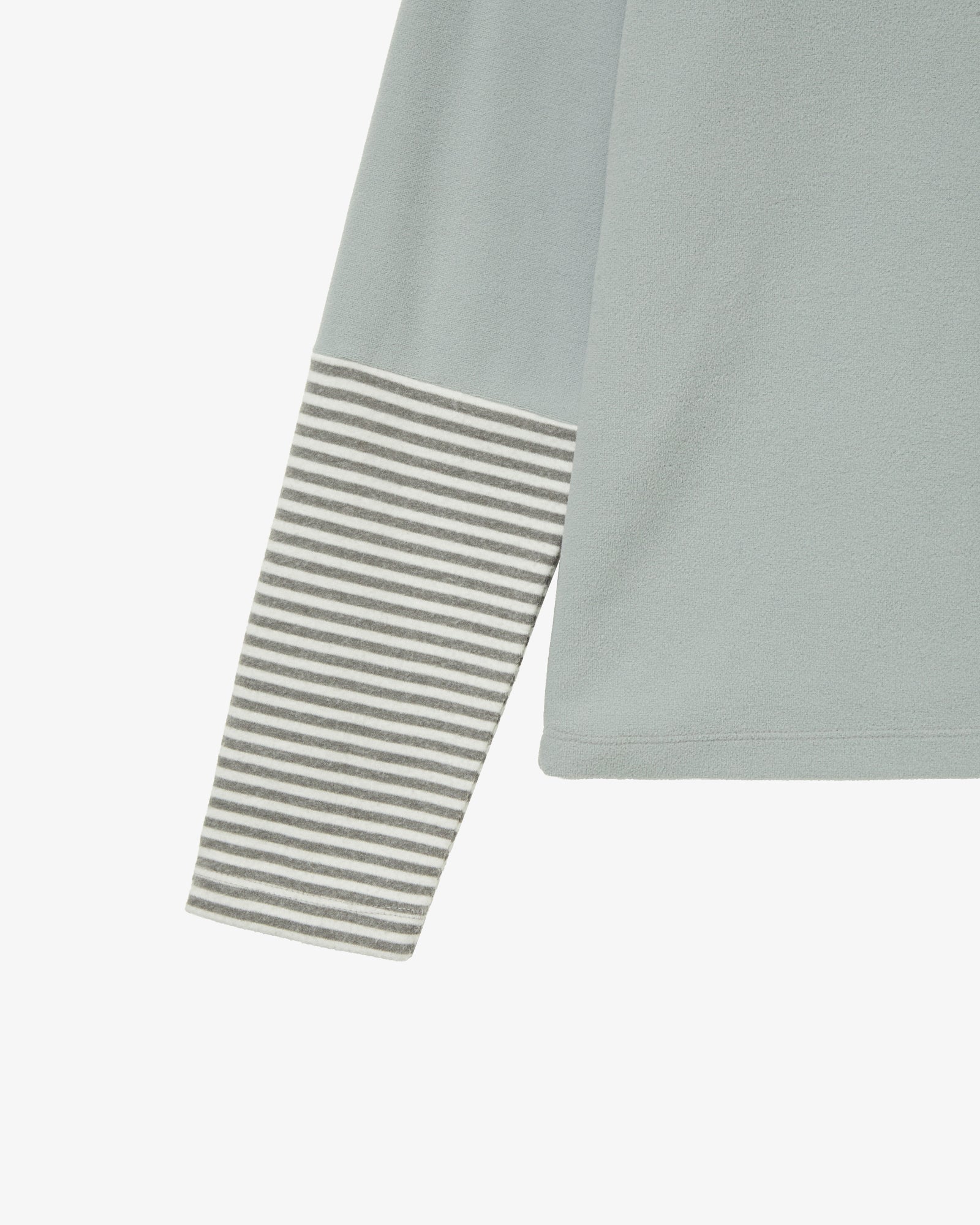 SLEEVE BLOCK HIGH NECK TEE [MINT]