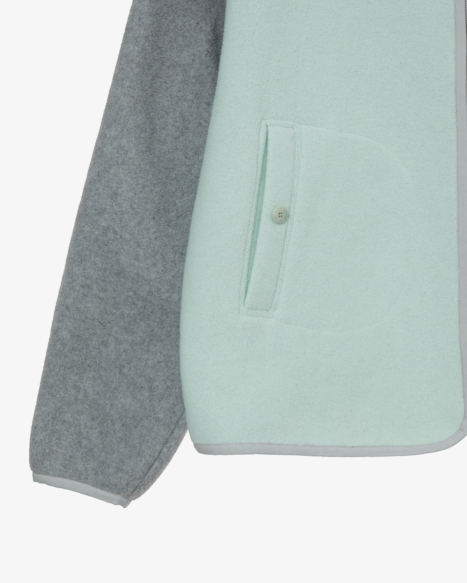 SOFT FLEECE ZIP UP HOODIE [MINT]