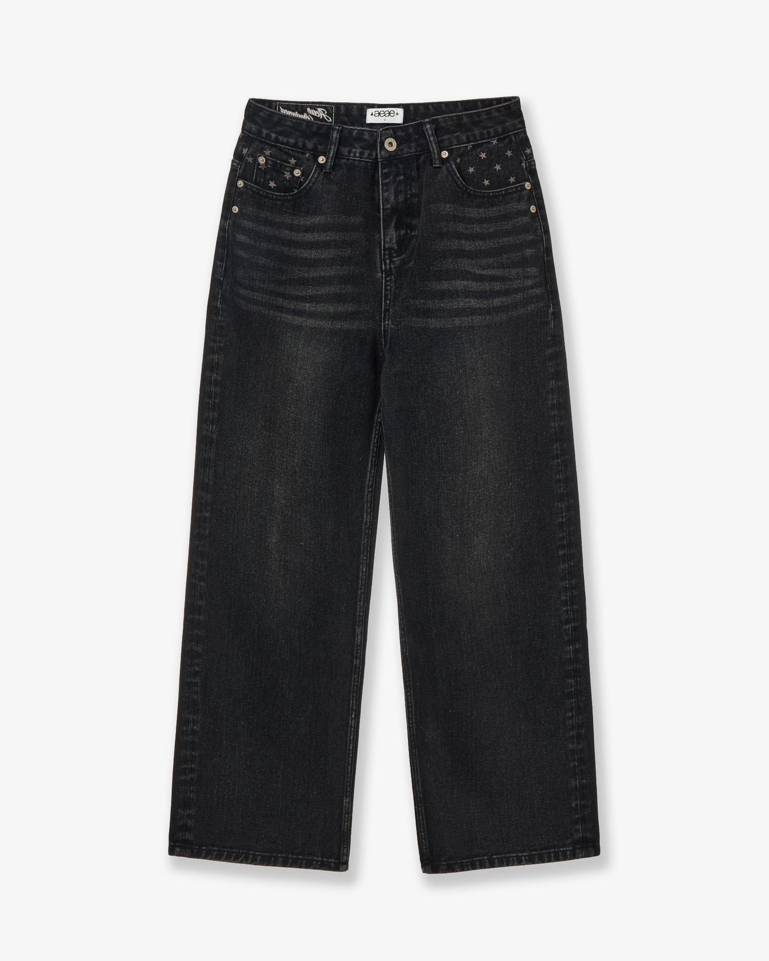 【10月上旬お届けアイテム】STAR POCKET DENIM PANTS [BLACK]